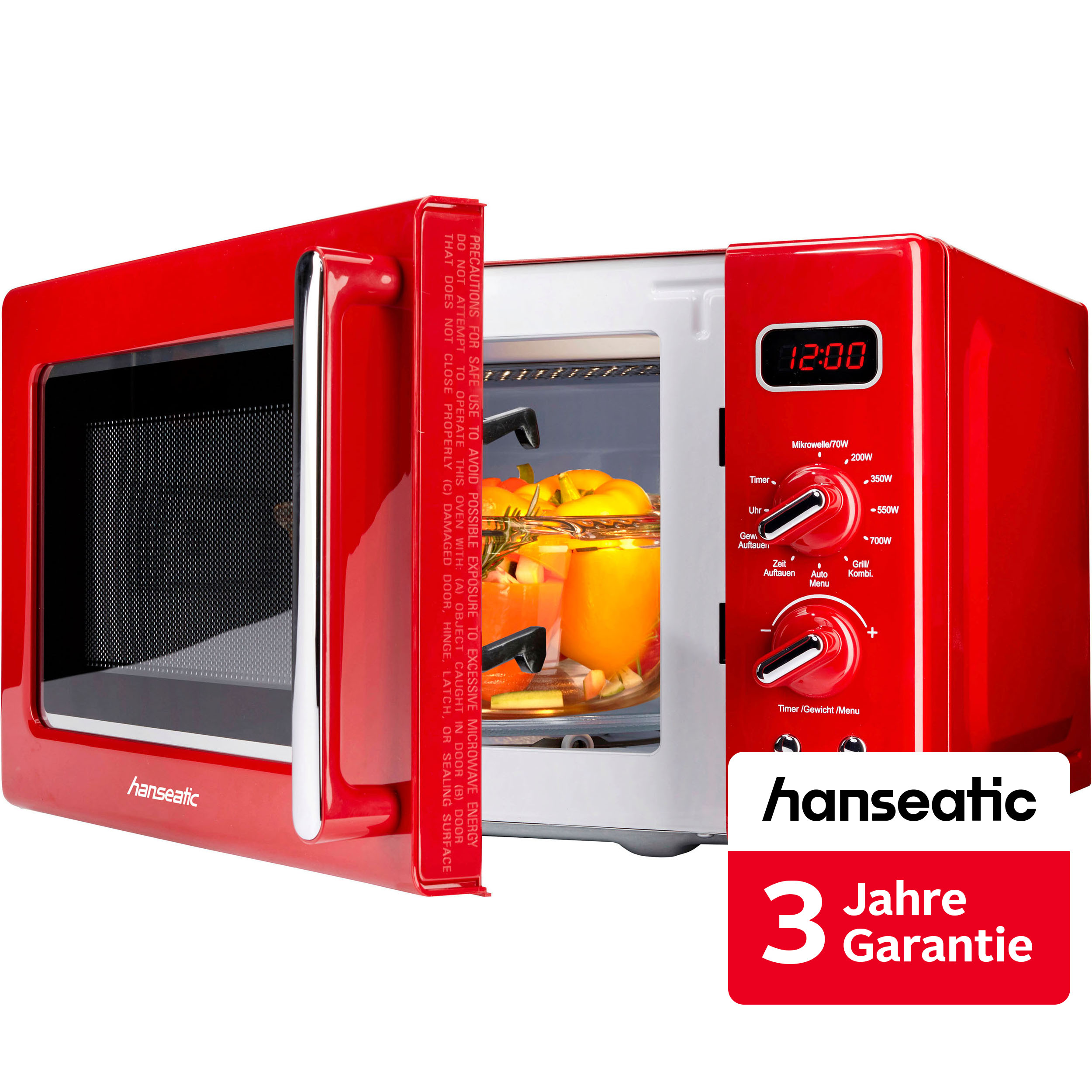 Hanseatic Mikrowelle "AG720CE6-PM" Grill Mikrowelle inkl. 3 Jahre Herstellergarantie
