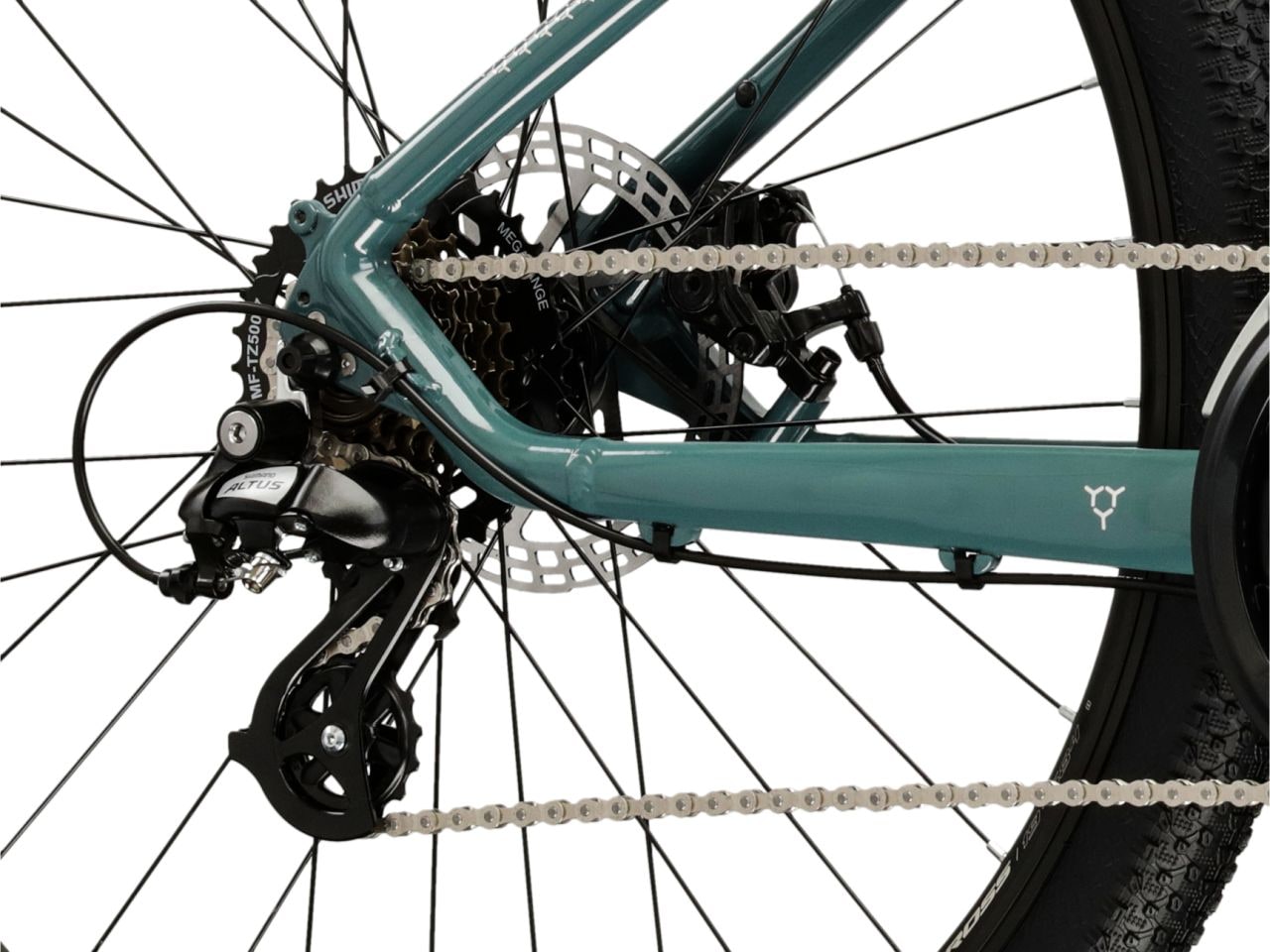 Kross Mountainbike »KROSS Mountainbike Hardtail 29" Hexagon 2.0 grün 21 Gänge« 21 Gang Shimano ALTUS M310 Schaltwerk Kettenschaltung