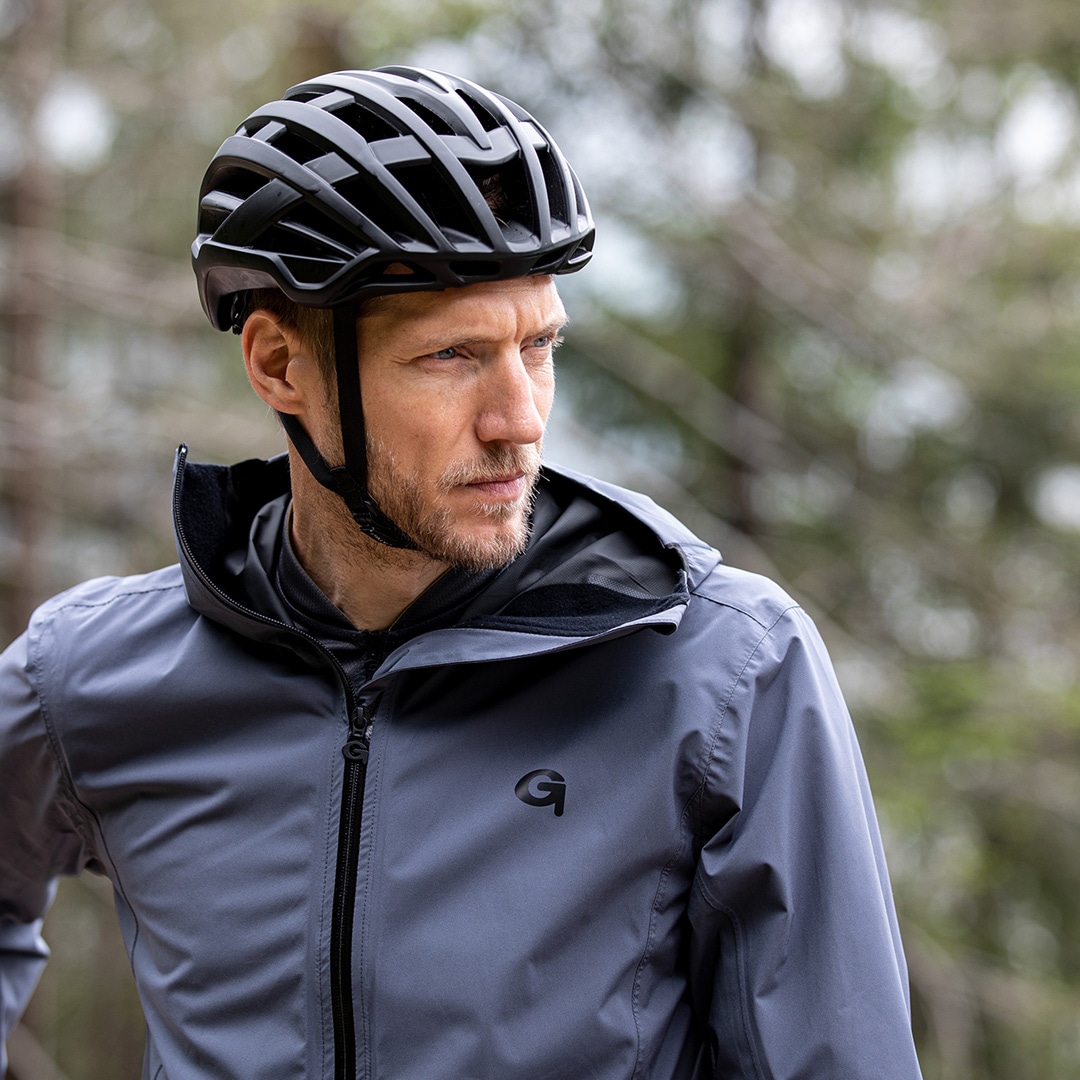 Gonso Fahrradjacke »Save Plus«, Herren Regenjacke wind- und wasserdicht, Radjacke mit Kapuze