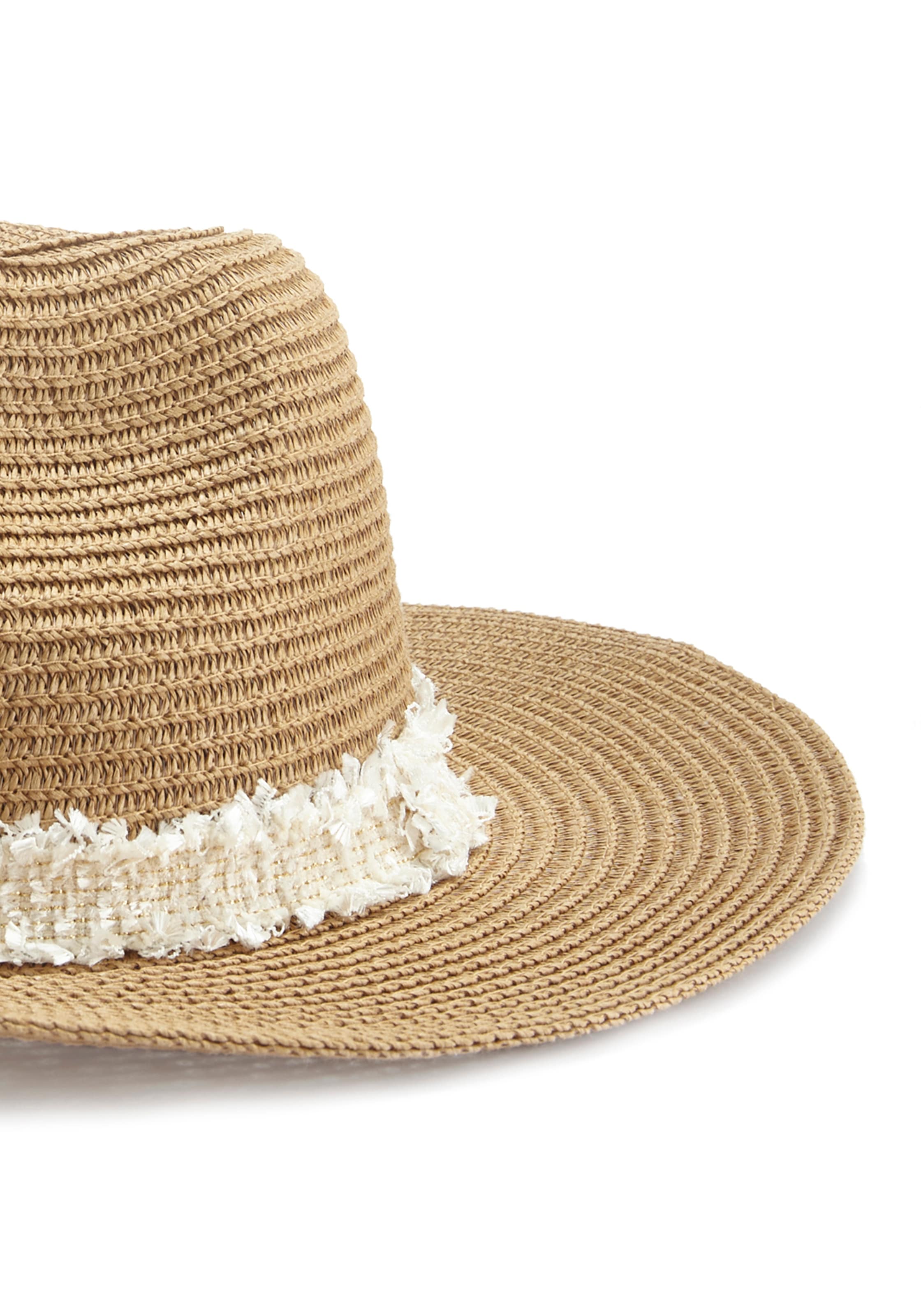 LASCANA Strohhut »Sonnenhut« Hut mit breiter Krempe, Sommerhut, Kopfbedeckung VEGAN