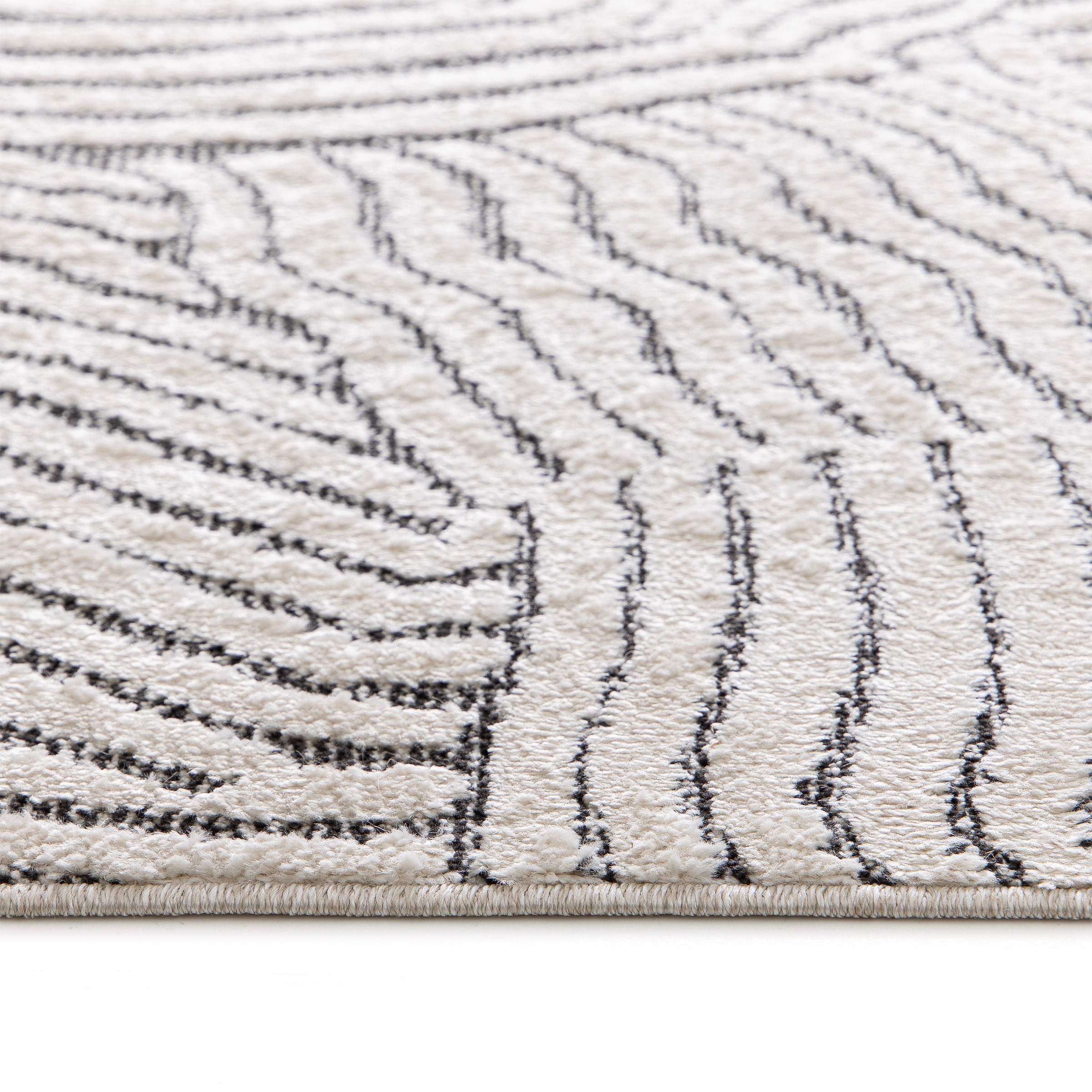 OTTO home Teppich »Segovia, Supersoft, 3D- Design, weiche Haptik, modernes Design« rechteckig 9 mm Höhe Hoch-Tief-Struktur, Wohnzimmer, Esszimmer, Schlafzimmer