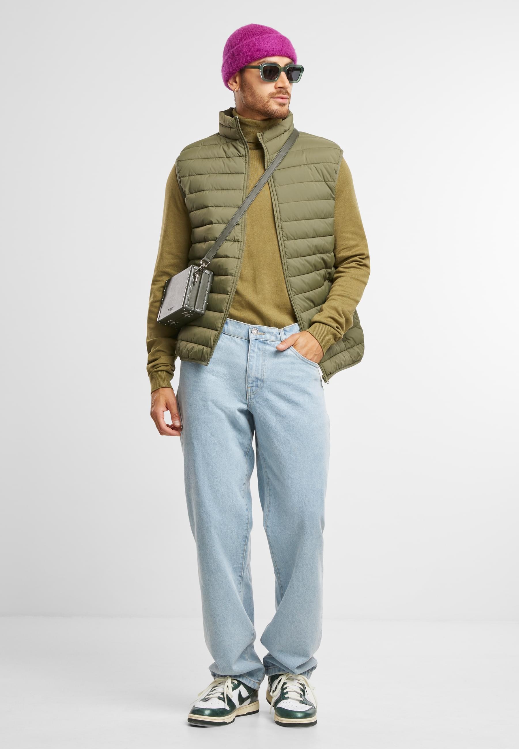 URBAN CLASSICS Steppweste »Urban Classics Basic Light Weigh Vest«, (1 tlg.)