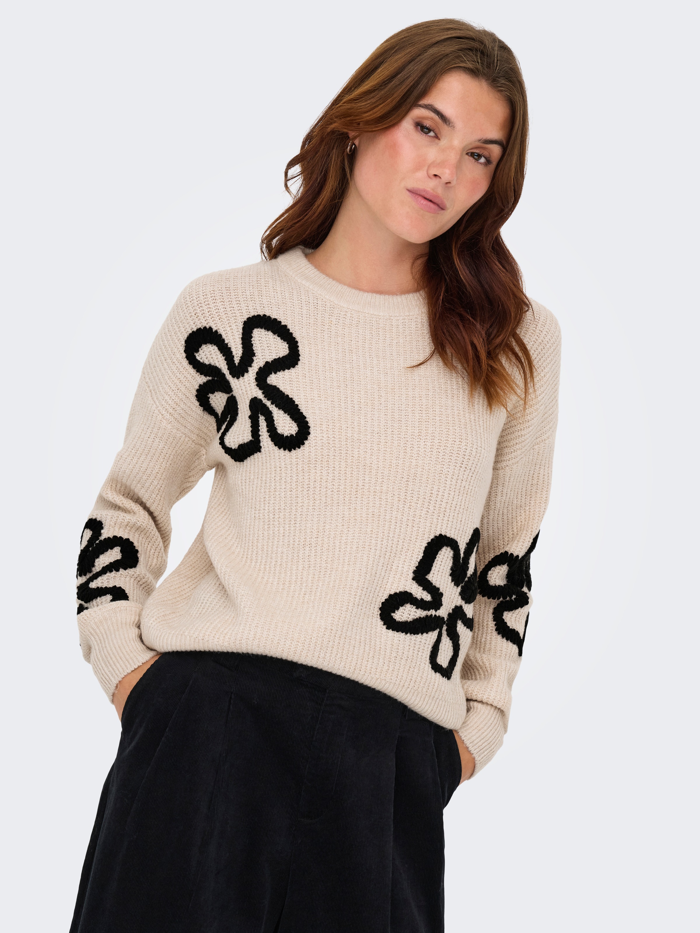 ONLY Strickpullover "ONLDAISY LS STITCH O-NECK KNT" günstig online kaufen