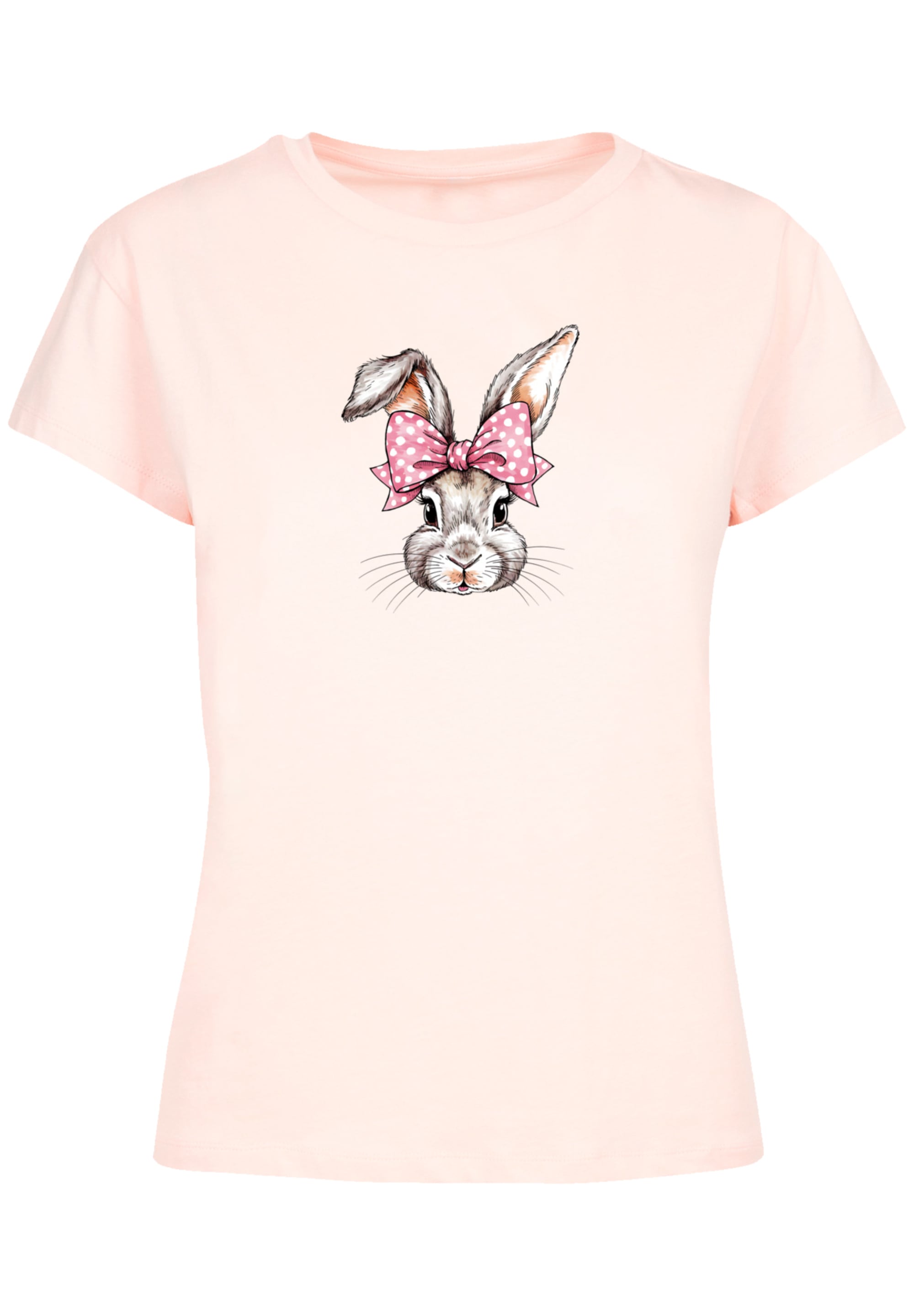 F4NT4STIC T-Shirt »Niedlicher Hase mit Schleife«, Premium Qualität