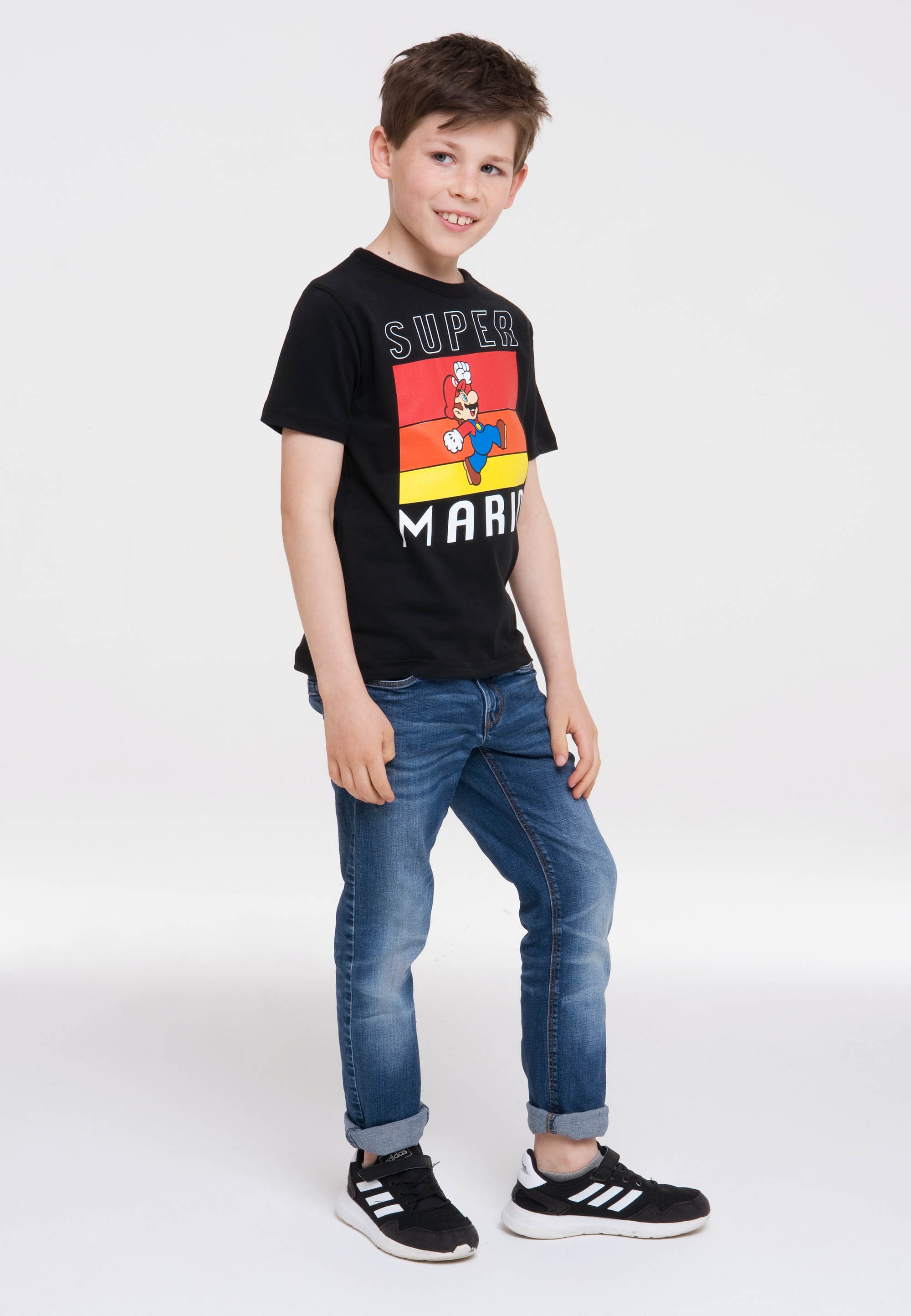LOGOSHIRT T-Shirt »Super Mario«, mit lizenziertem Design