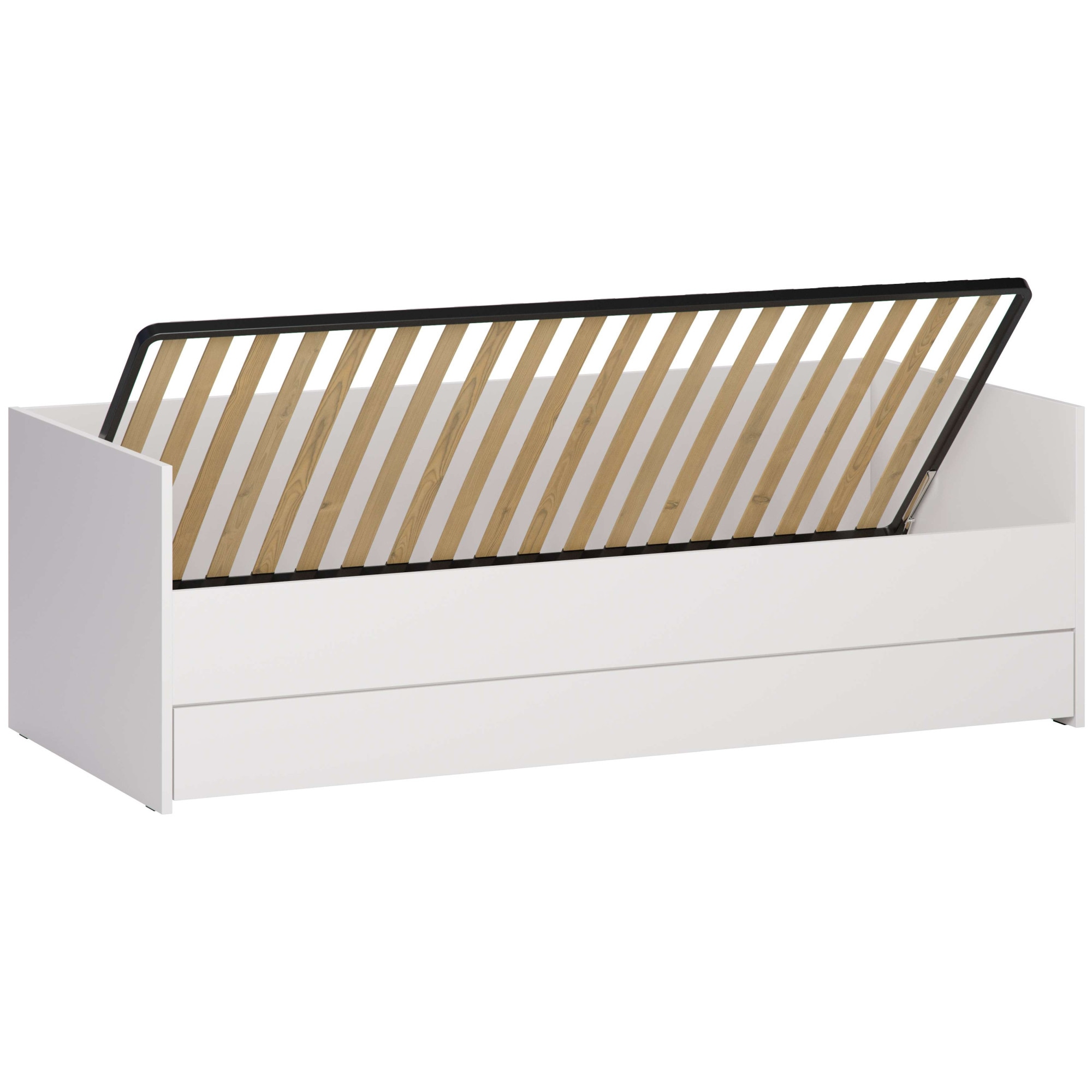 VOX Bett »SIMPLE Bettgestell mit Bettkasten und Zusatzbett, B/T/H: 95/205/68 cm«, ohne Matratze, in 3 Farben erhältlich