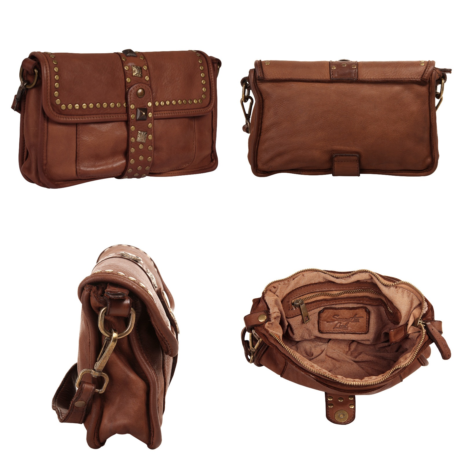 Samantha Look Henkeltasche echt Leder, Made in Italy günstig online kaufen