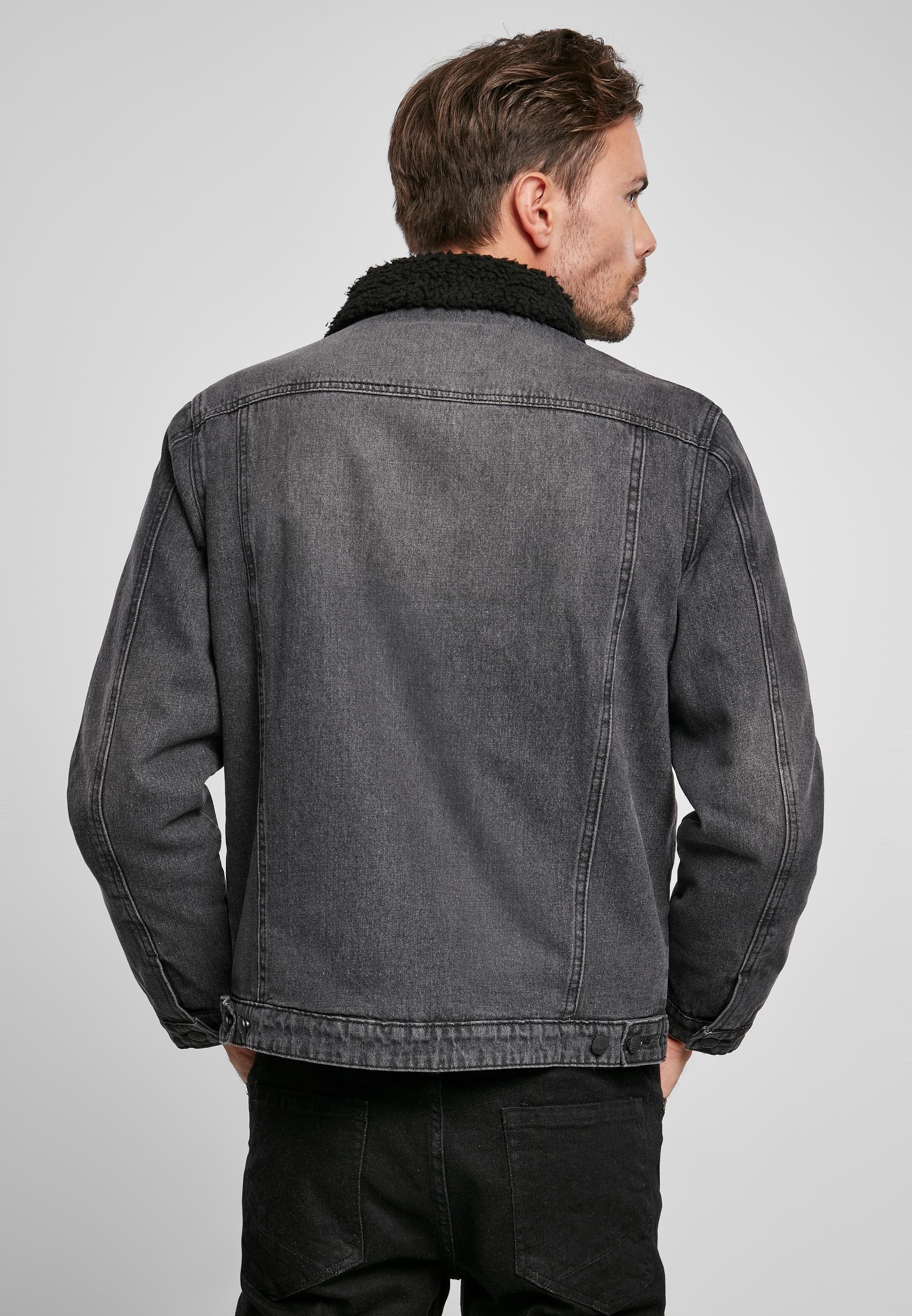 Brandit Allwetterjacke »Brandit Herren Sherpa Demin Jacket«, (1 St.), ohne Kapuze