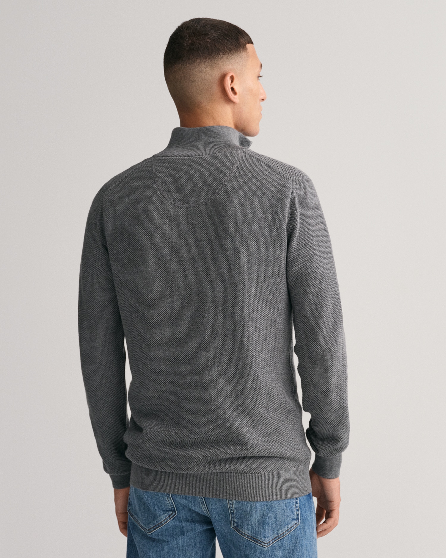 Gant Troyer »COTTON PIQUE HALF ZIP« mit Piqué-Struktur