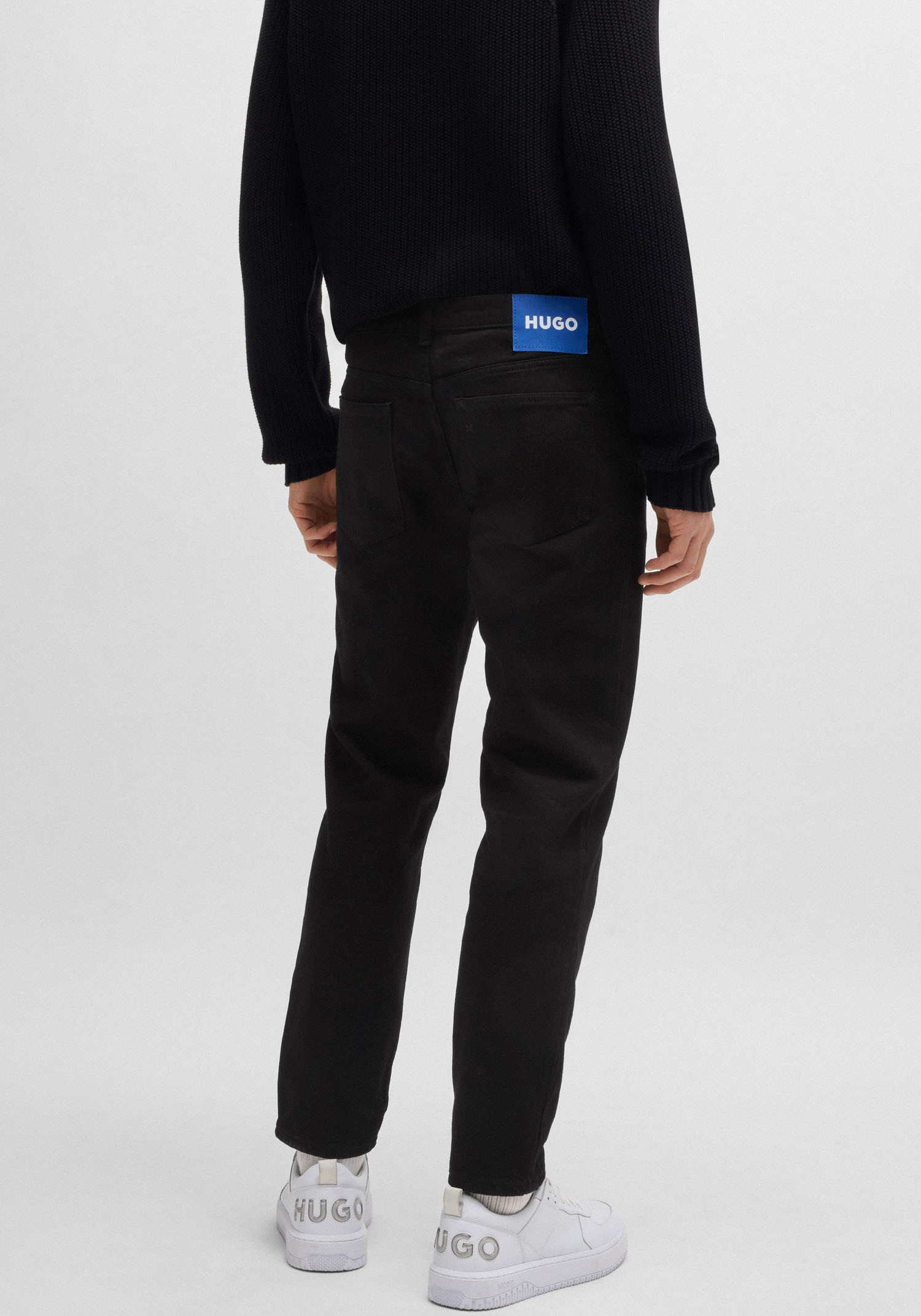 HUGO Blue Tapered-fit-Jeans »Brody«, mit Stone-washed-Finish