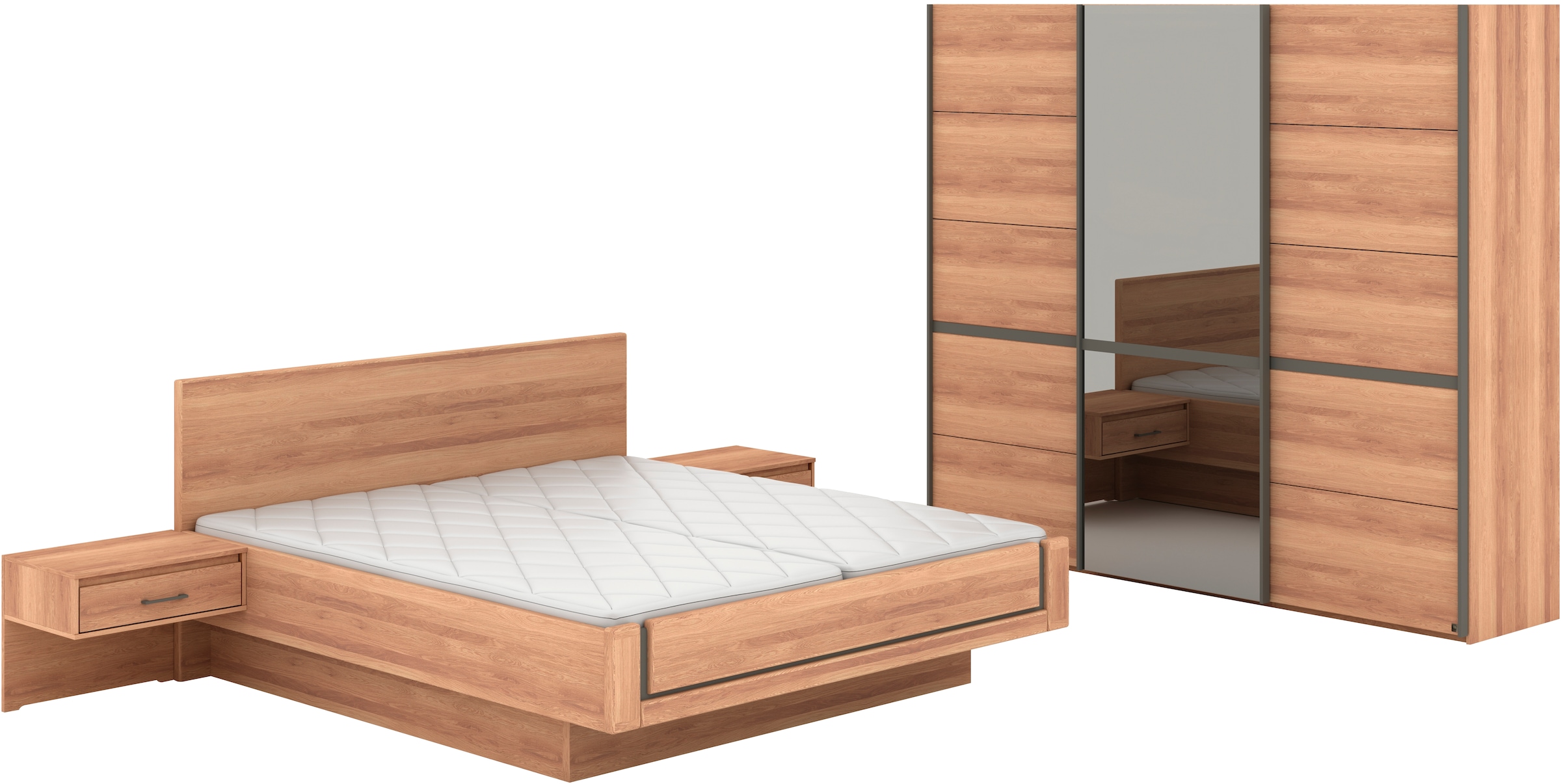 Musterring Schlafzimmer-Set "Sorrent, Kleiderschrank, Bett & Nachtkommoden, günstig online kaufen