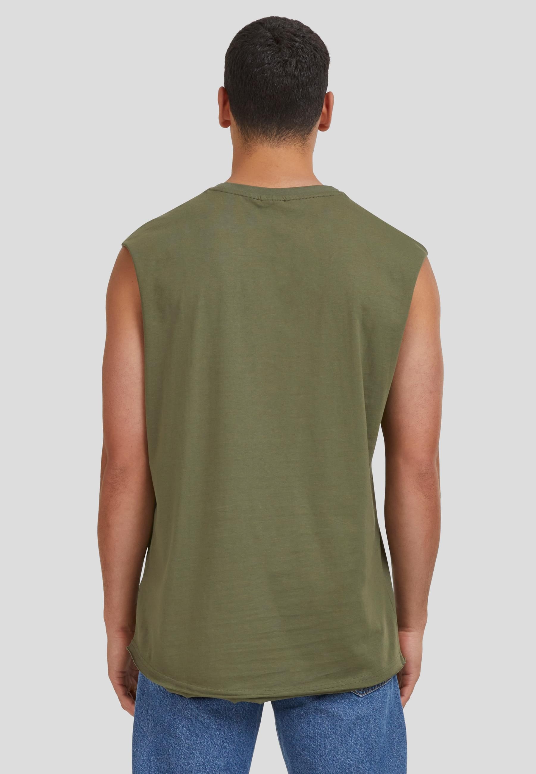 URBAN CLASSICS T-Shirt »Urban Classics Herren Open Edge Sleeveless Tee«, (1 tlg.)