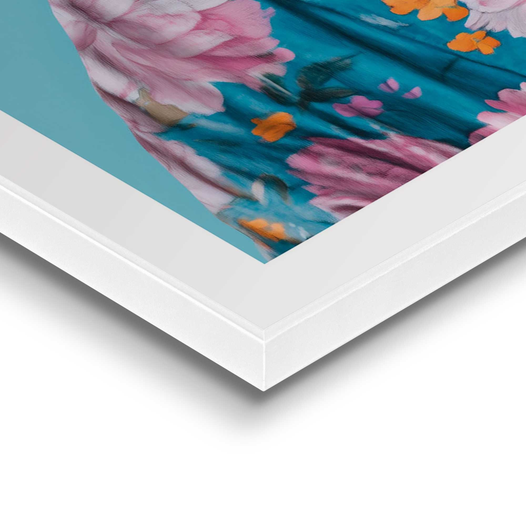 Reinders! Poster »Flower Tiger«, Hobbyraum - Blumen - Kimono - Mehrfarbig - MDF - Tiere - 40x50 cm