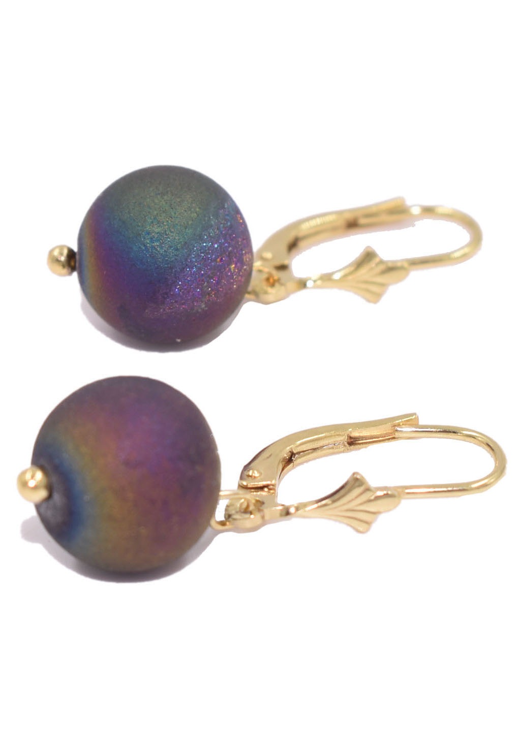 Firetti Paar Ohrhänger »Schmuck Geschenk Silber 925 Ohrschmuck Patentbrisur Edelstein Achat«, Made in Germany - mit Achat