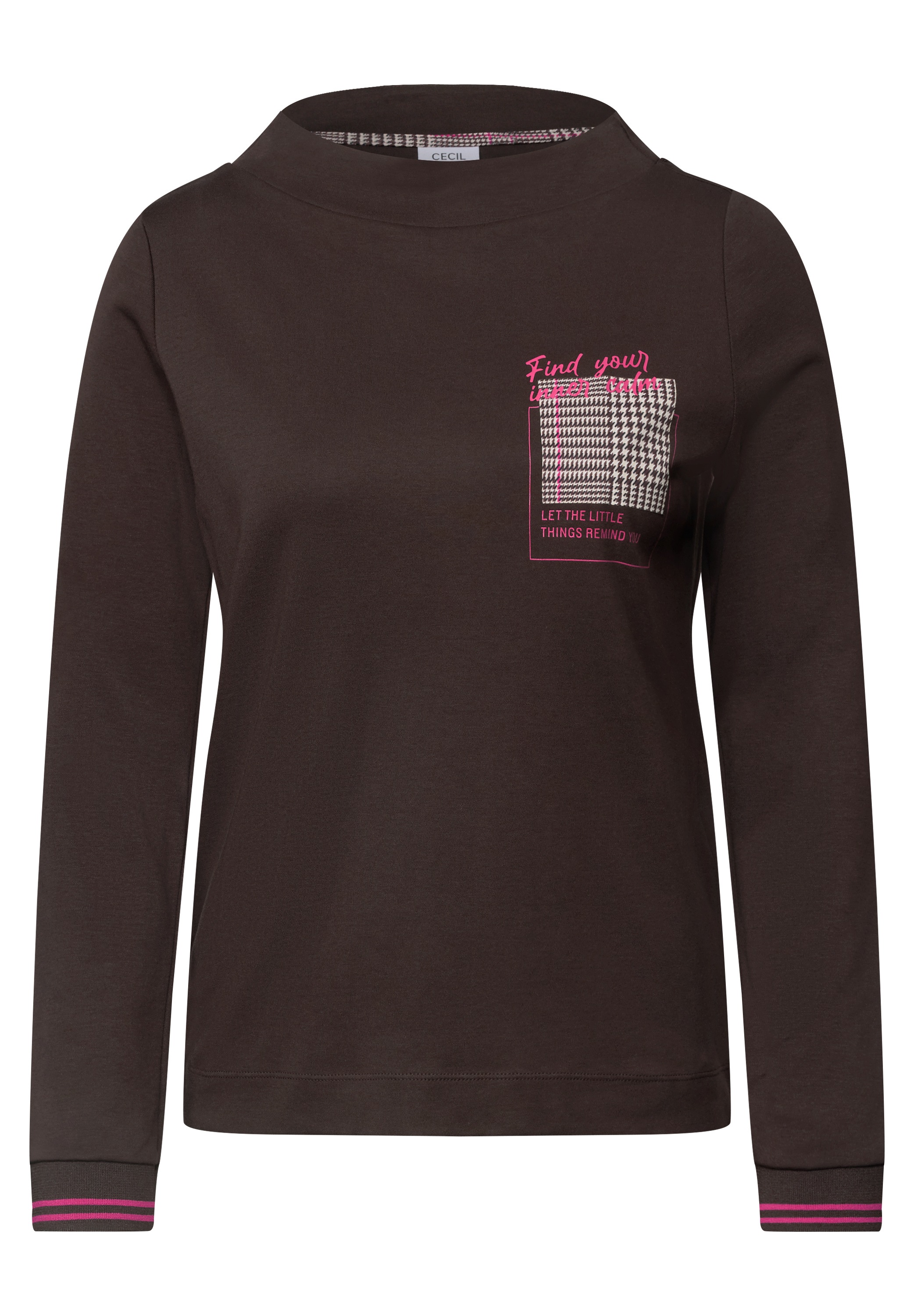 Cecil Langarmshirt mit Stehkragen