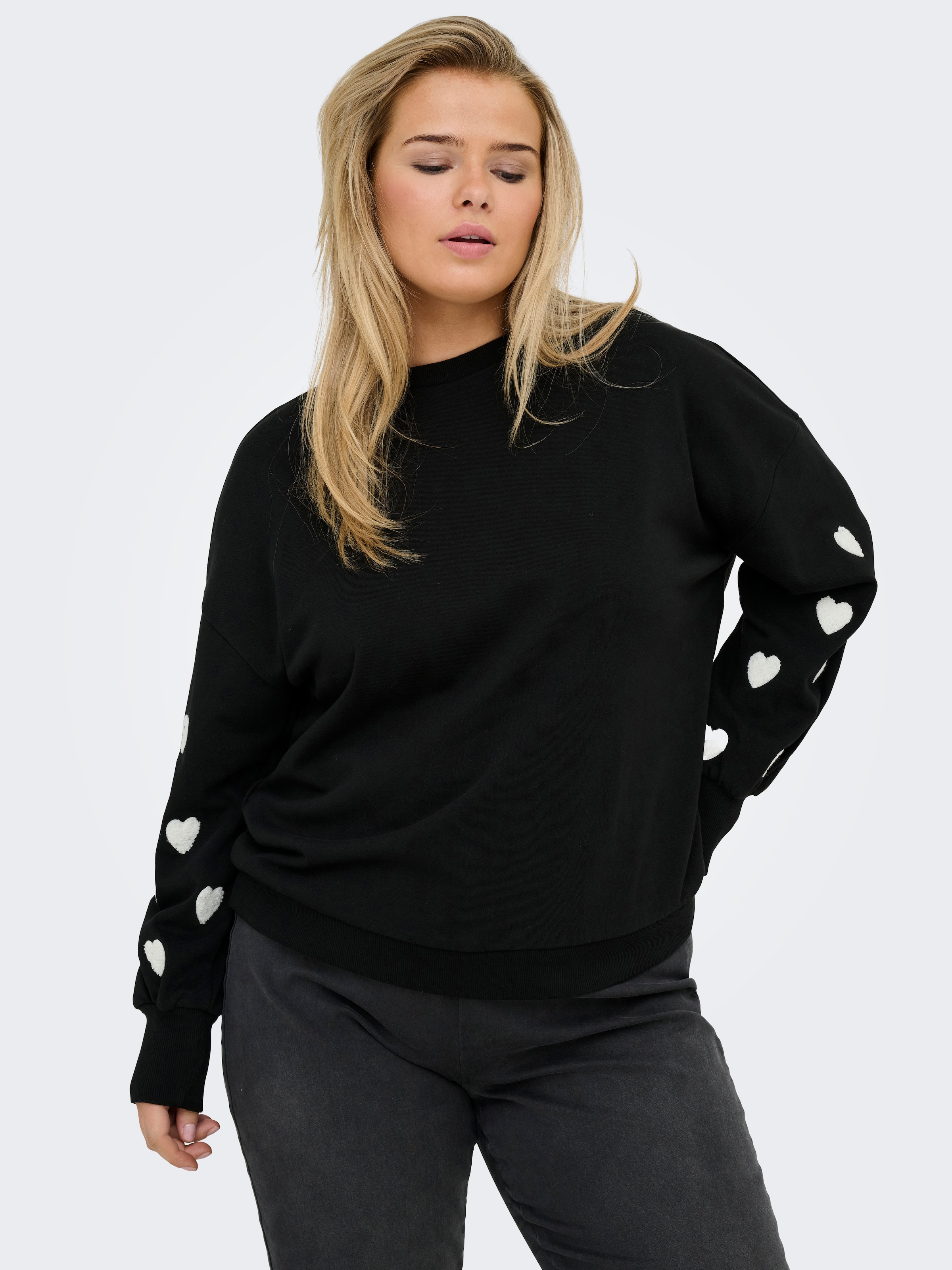 ONLY CARMAKOMA Sweatshirt "CARMACY L/S O-NECK CC SWT JRS" günstig online kaufen