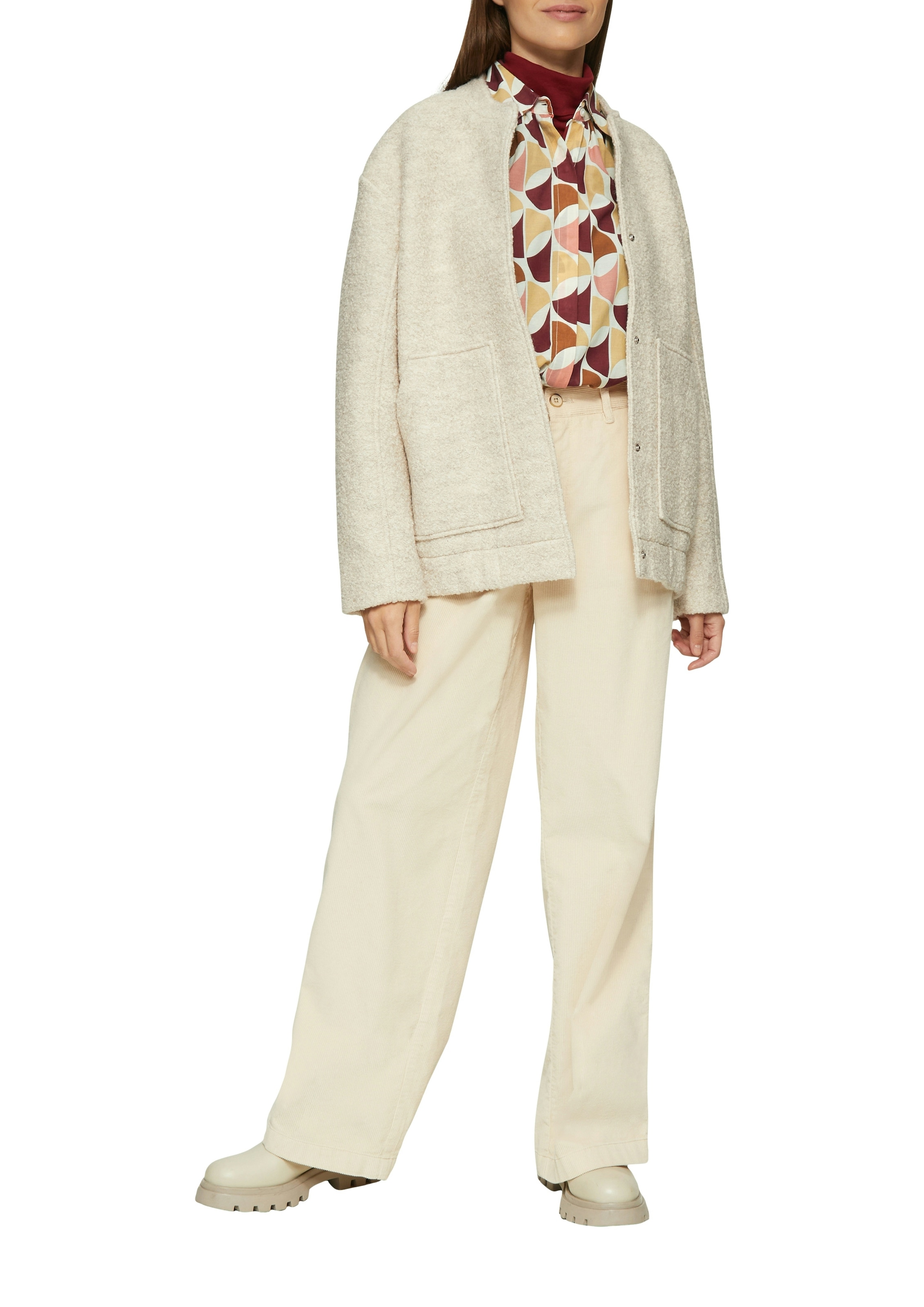 s.Oliver Langarmbluse mit All-Over Muster