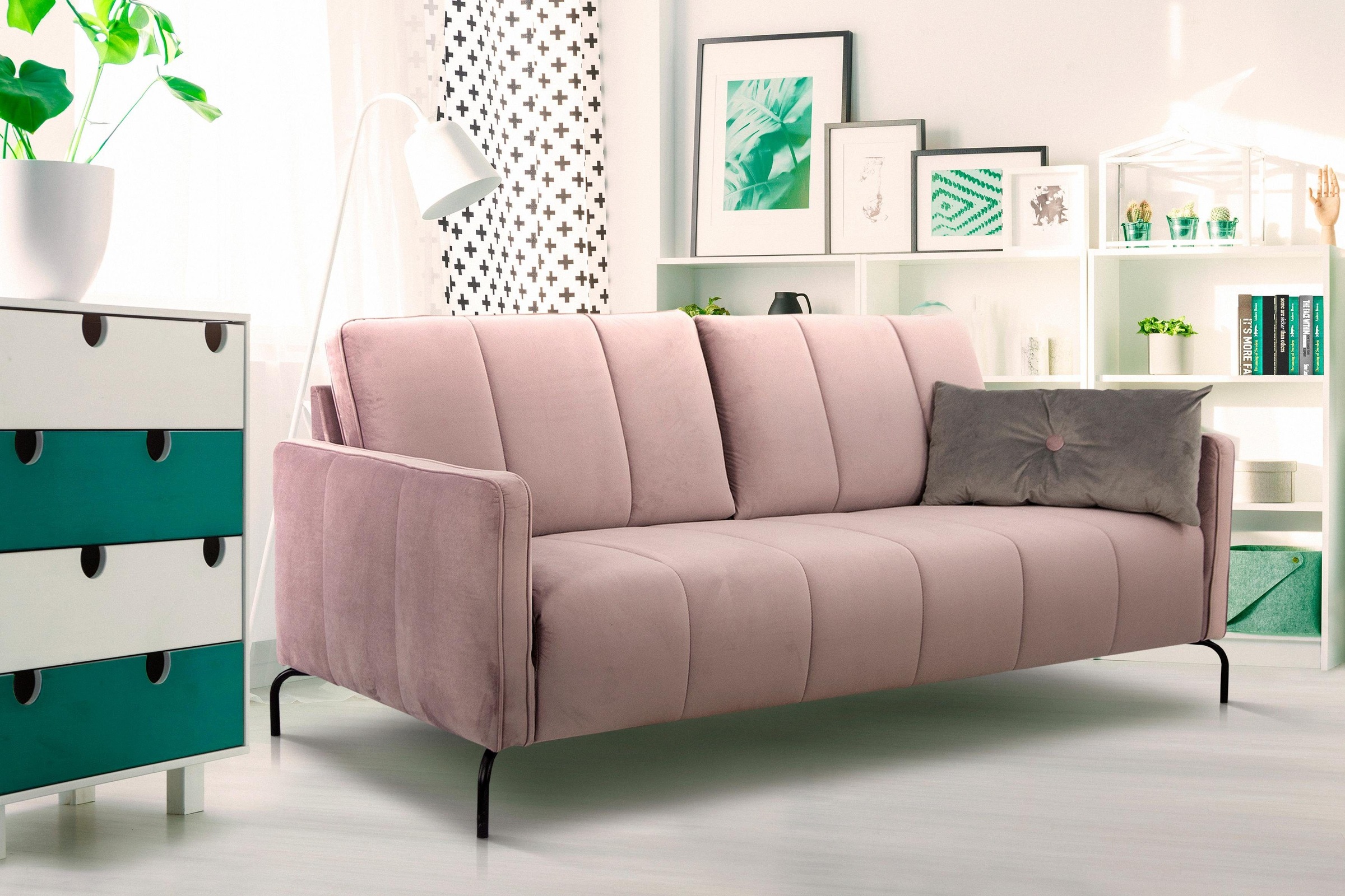 Home affaire 3-Sitzer "Xeen" mit feiner Steppung und Keder günstig online kaufen