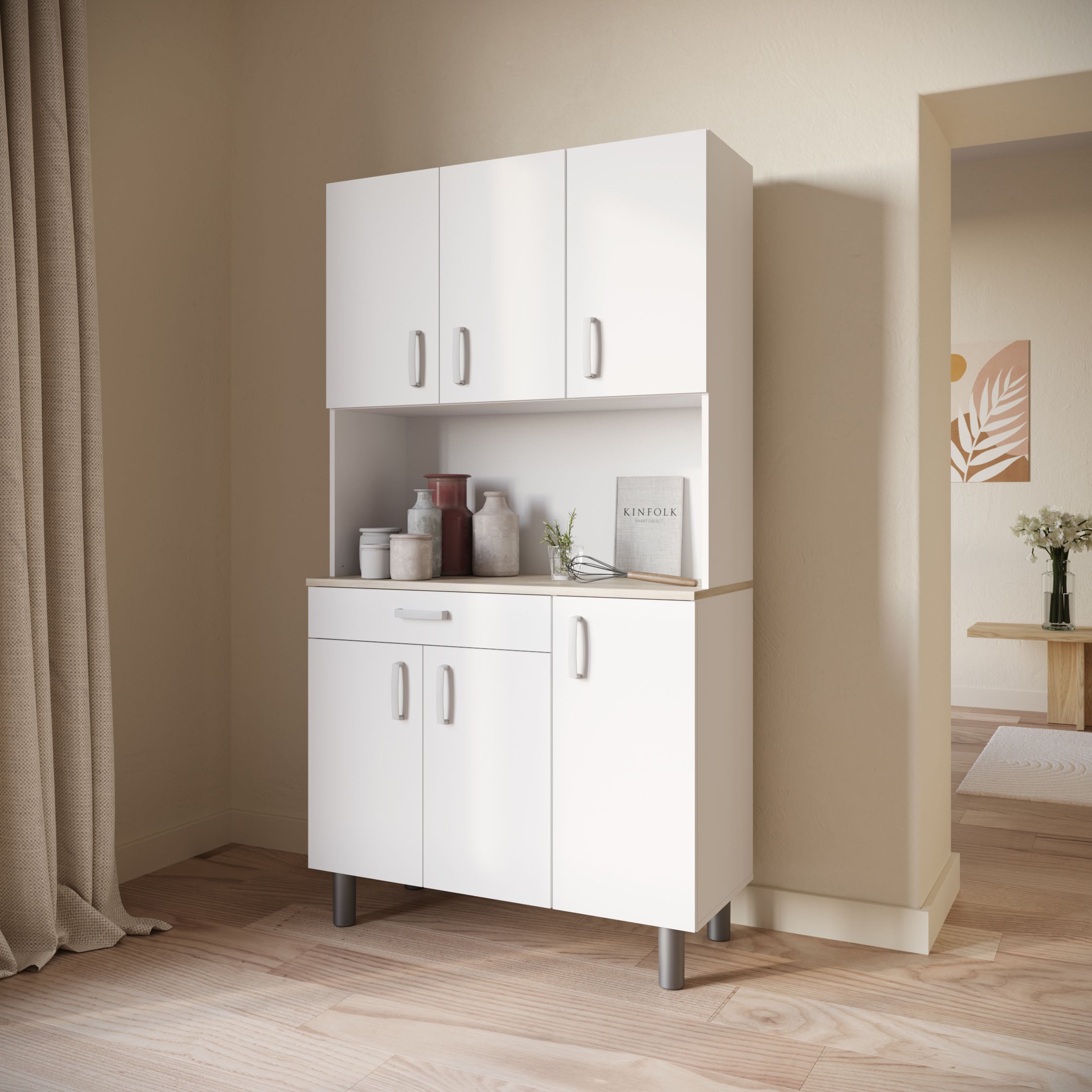 Demeyere GROUP Küchenbuffet »Garlic«, KUECHENBUFFET 6 TUERIG/1 SCHUBLADEN