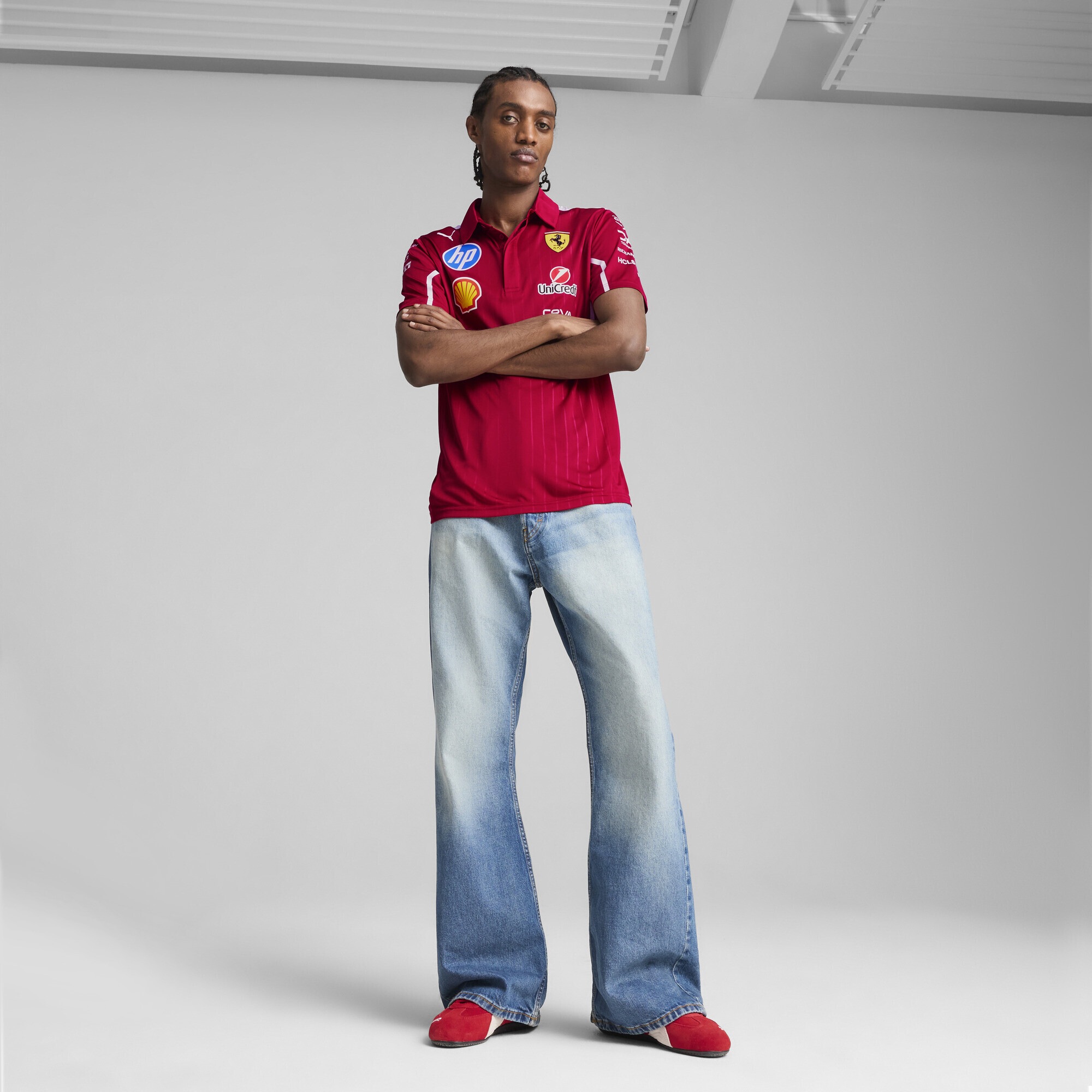 PUMA Poloshirt »Scuderia Ferrari HP 2025 Team Polo Herren«