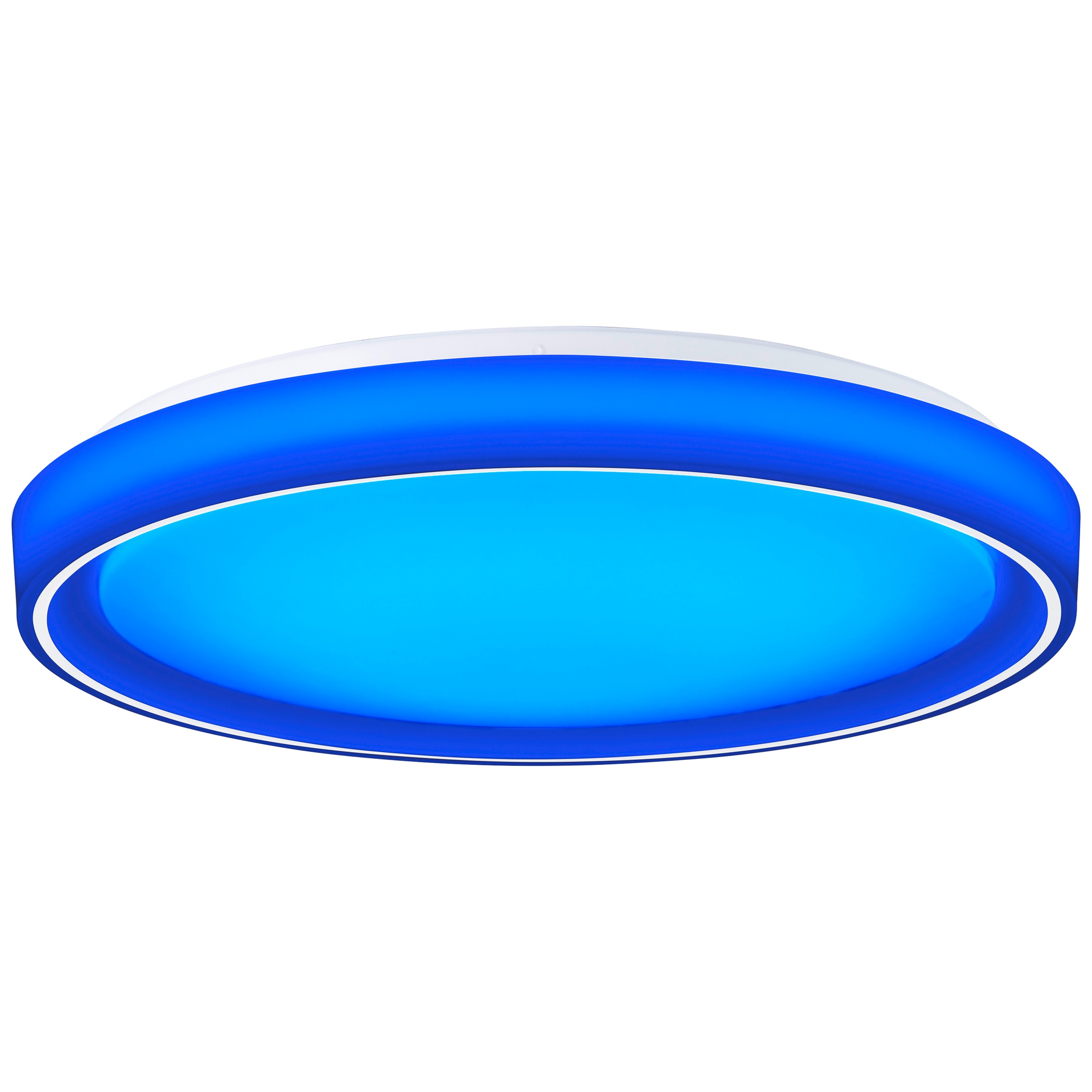 Brilliant LED Deckenleuchte »Floco« LED-Modul 1 Stk. warmweiß - kaltweiß 50 cm, 3600 lm, 3000-6500 K, CCT, RGB, dimmbar, weiß