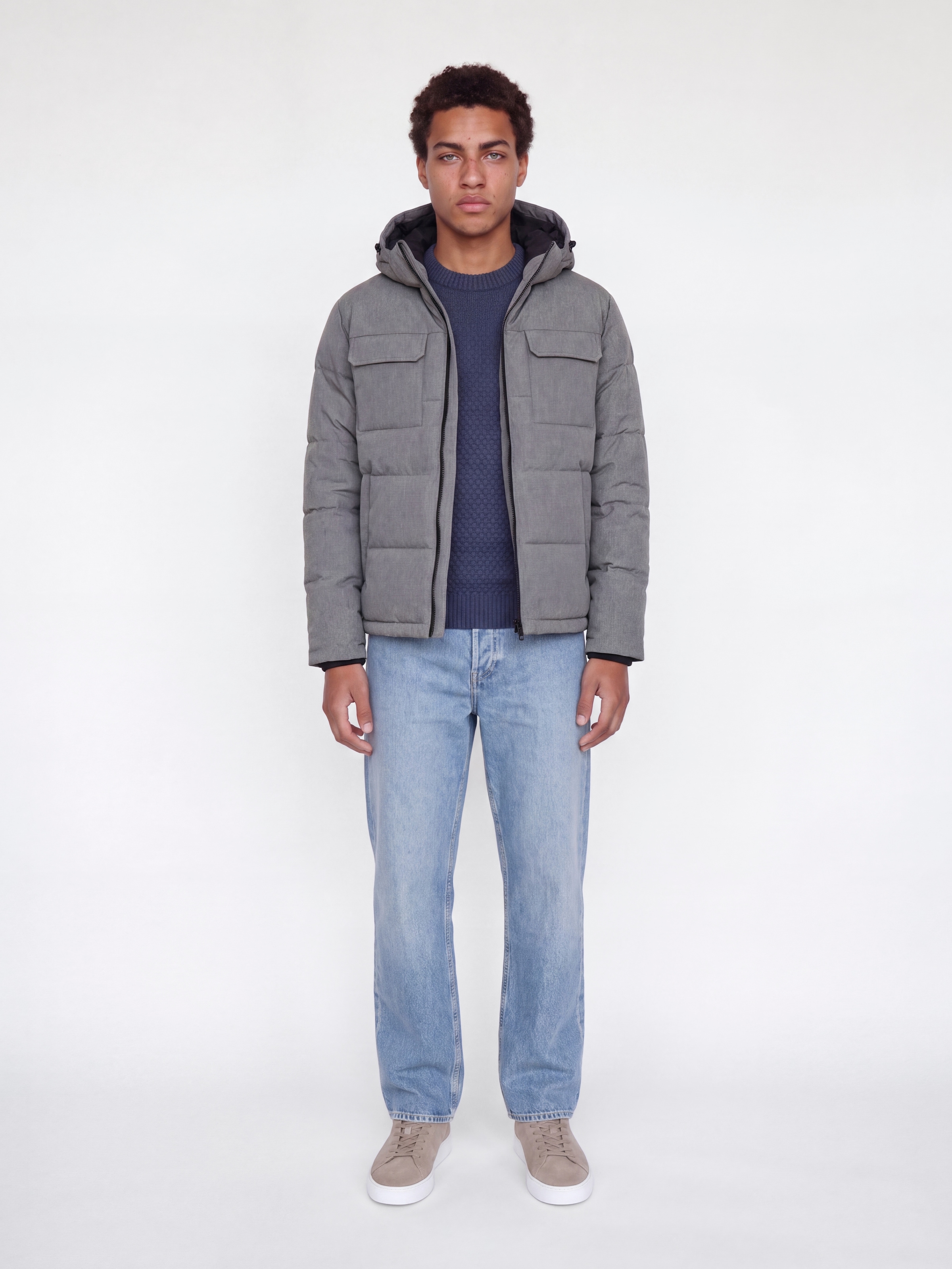 Jack & Jones Steppjacke »JJWILLIAM PUFFER JACKET« mit Kapuze Kunstfaser, regular fit
