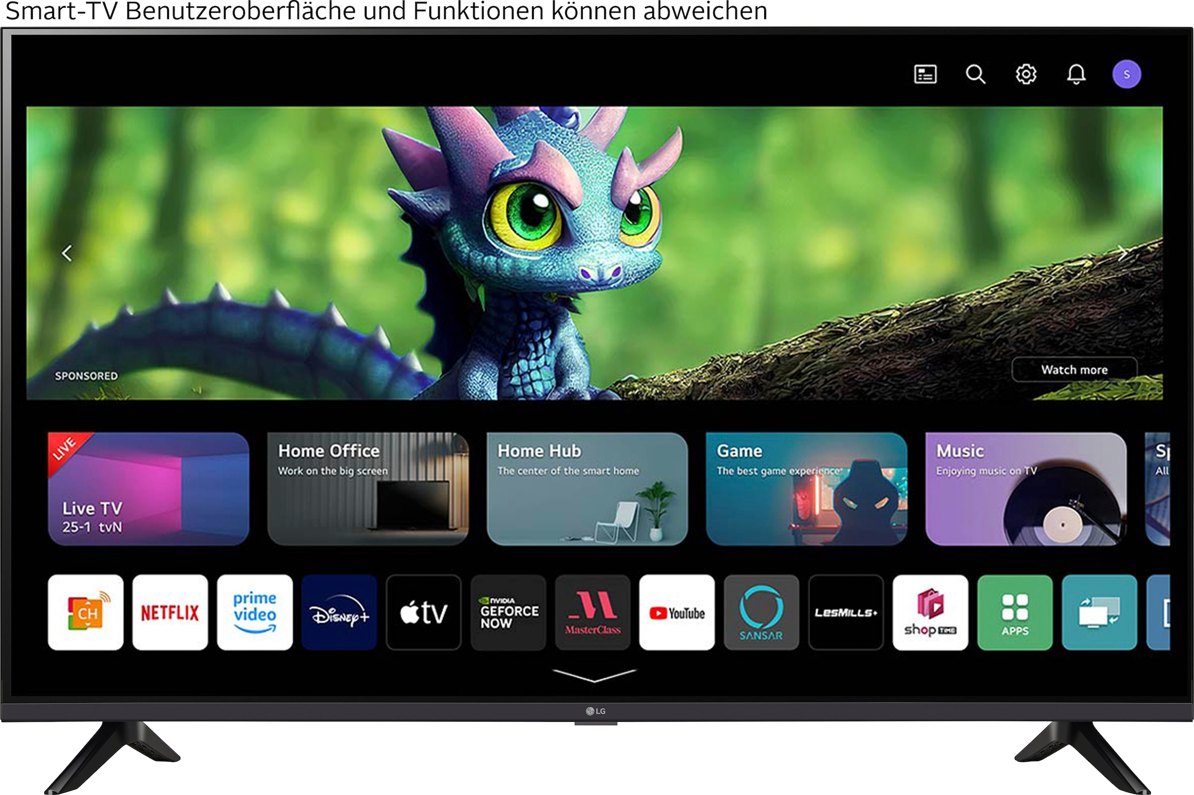 LG LCD-LED Fernseher AI-Prozessor,Direct 4K Smart-TV, cm/43 »43UR73006LA«, 108 LED,AI BAUR UHD,α5 Gen6 Ultra 4K Sound,WebOS 23 | Zoll, HD