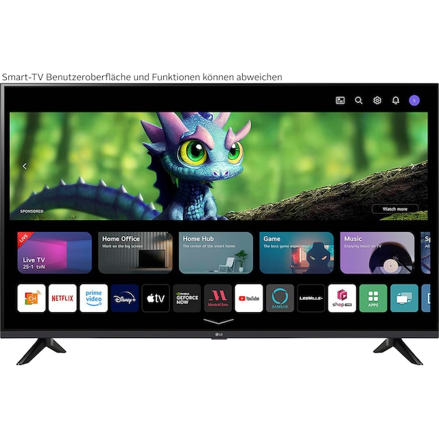 LG LCD-LED Fernseher »43UR73006LA«, 108 cm/43 Zoll, 4K Ultra HD, Smart-TV,  UHD,α5 Gen6 4K AI-Prozessor,Direct LED,AI Sound,WebOS 23 | BAUR