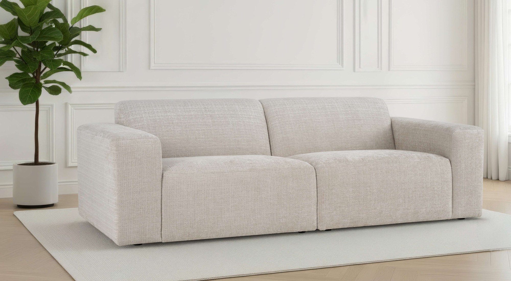 INOSIGN 3-Sitzer "Koa, 228 cm, Modulsofa in Cord, Chenille, Struktur, Webst günstig online kaufen