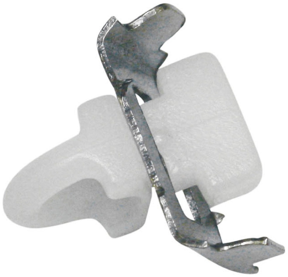 Feststeller, weiß, SCHÖNER WOHNEN-KOLLEKTION, Kunststoff, Gardinenbefestigungen, "für Innenlauf I", Serie Einzelprogramm Matteo rechteckig