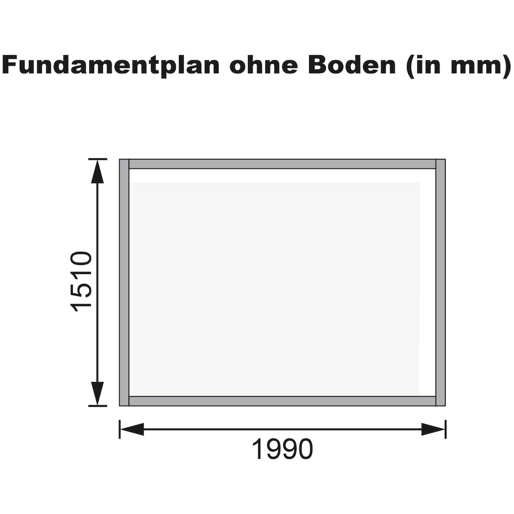 Karibu Gartenhaus »Falkensee 2«