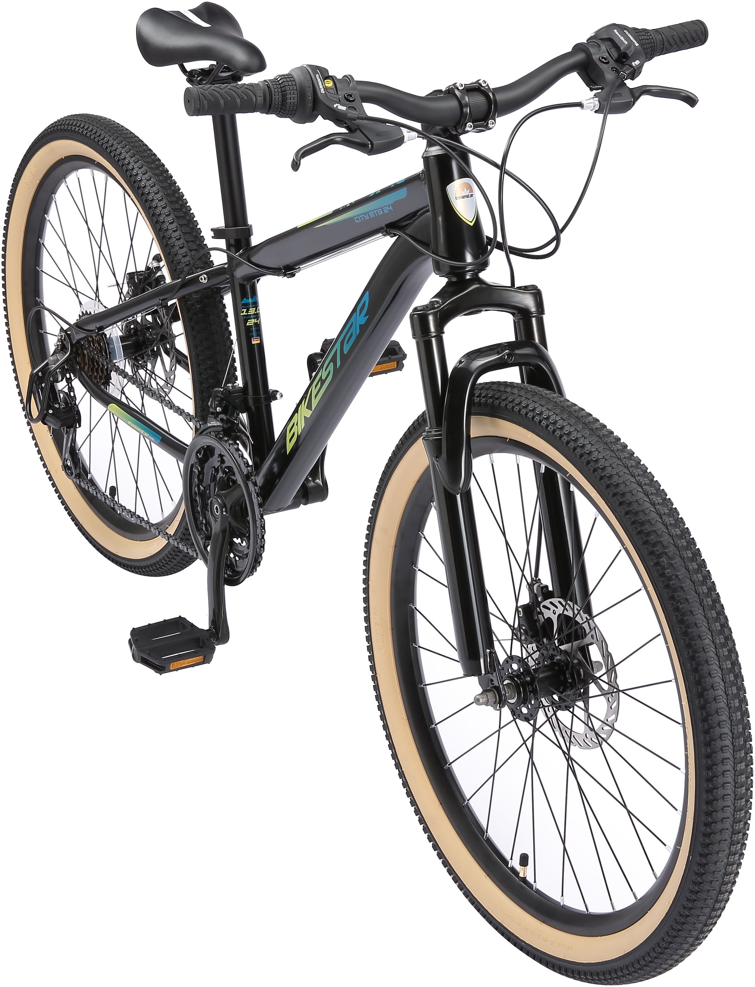 Bikestar Jugendfahrrad, 21 Gang, Shimano, RD-TY21 Schaltwerk, Kettenschaltung