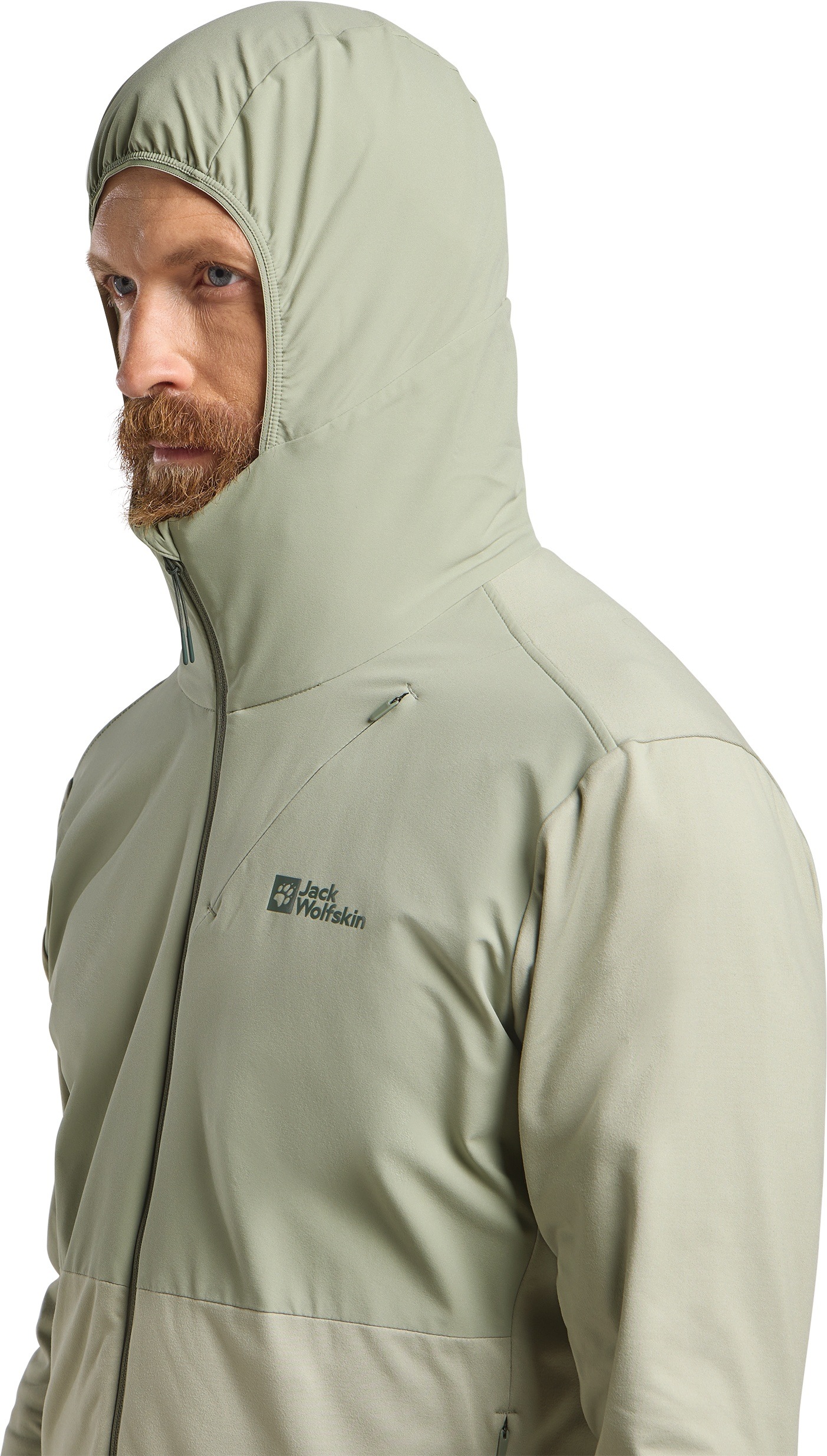 Jack Wolfskin Kapuzenfleecejacke »PRELIGHT TRAIL HOODY M«, mit Kapuze