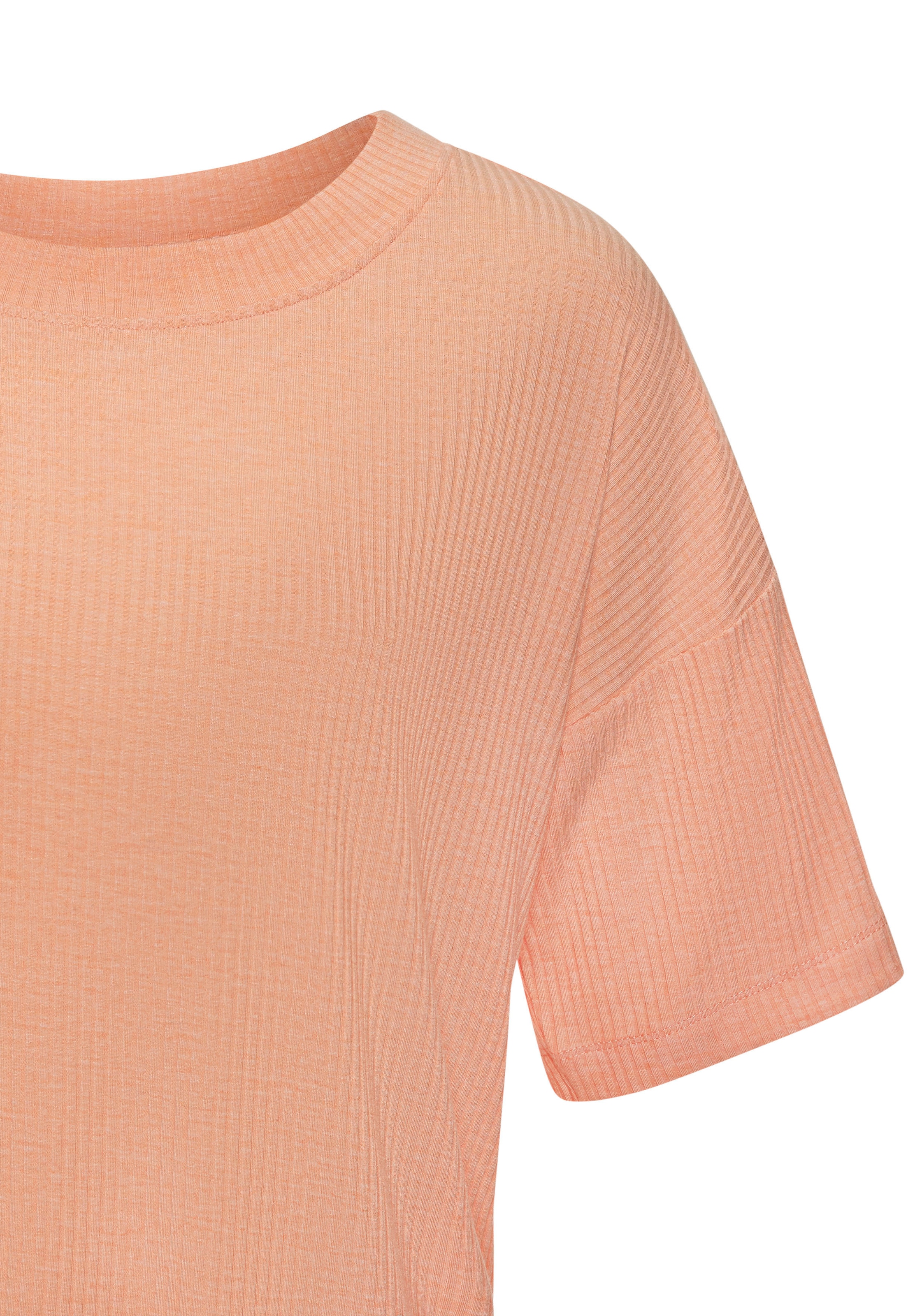 s.Oliver Pyjamaoberteil, in elastischer Rippware
