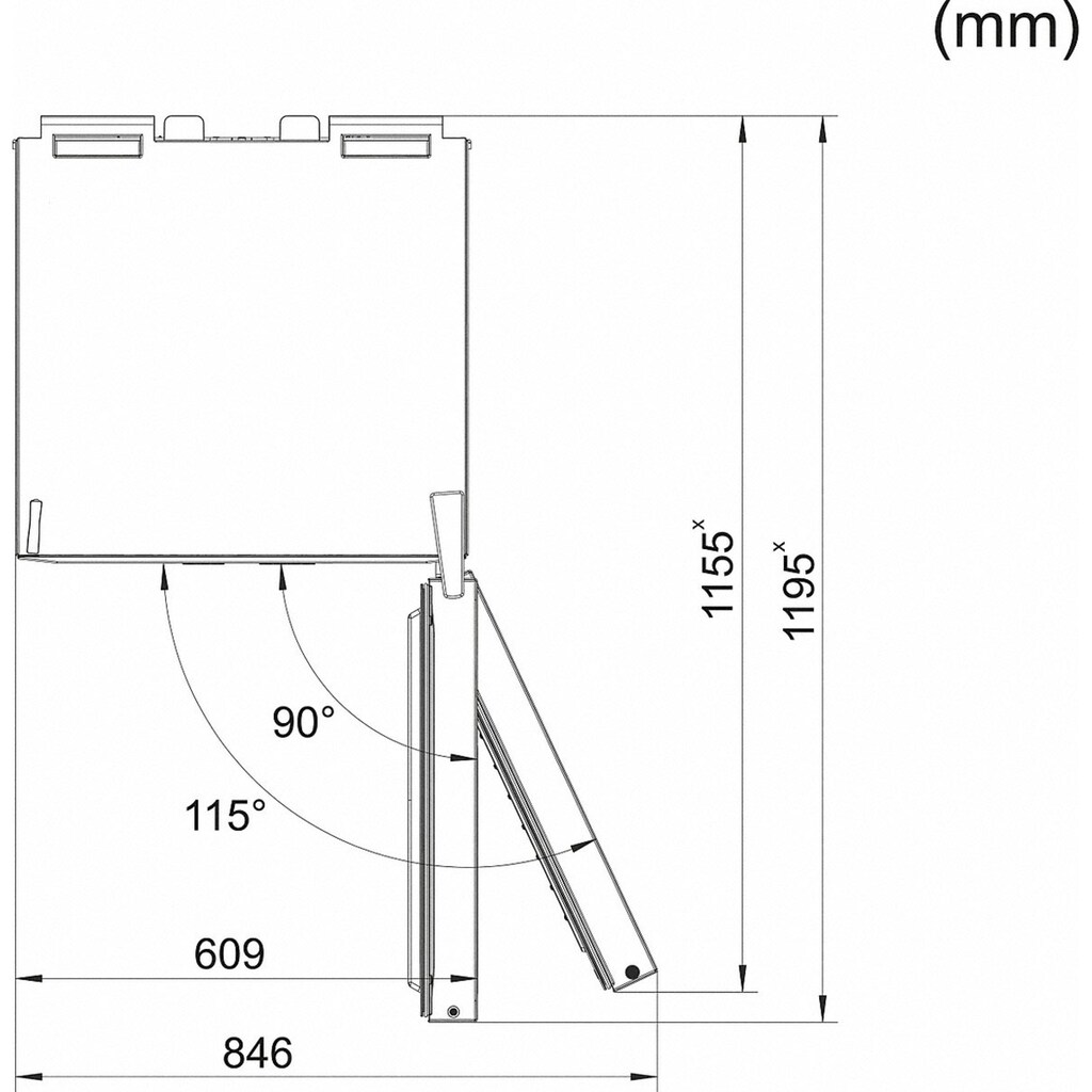 Miele Kühl-/Gefrierkombination »KFN 28132«, KFN 28132 ws, 186,1 cm hoch, 60 cm breit