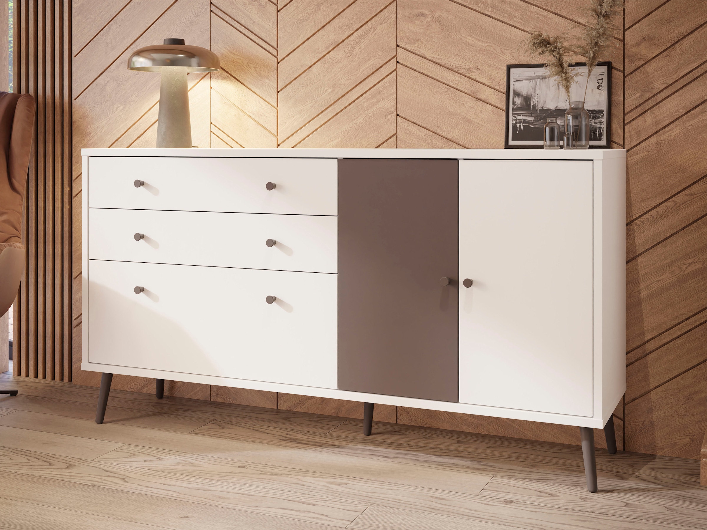 FORTE Sideboard »Harllson EasyKlix by Forte«, die neue geniale Art Möbel aufzubauen