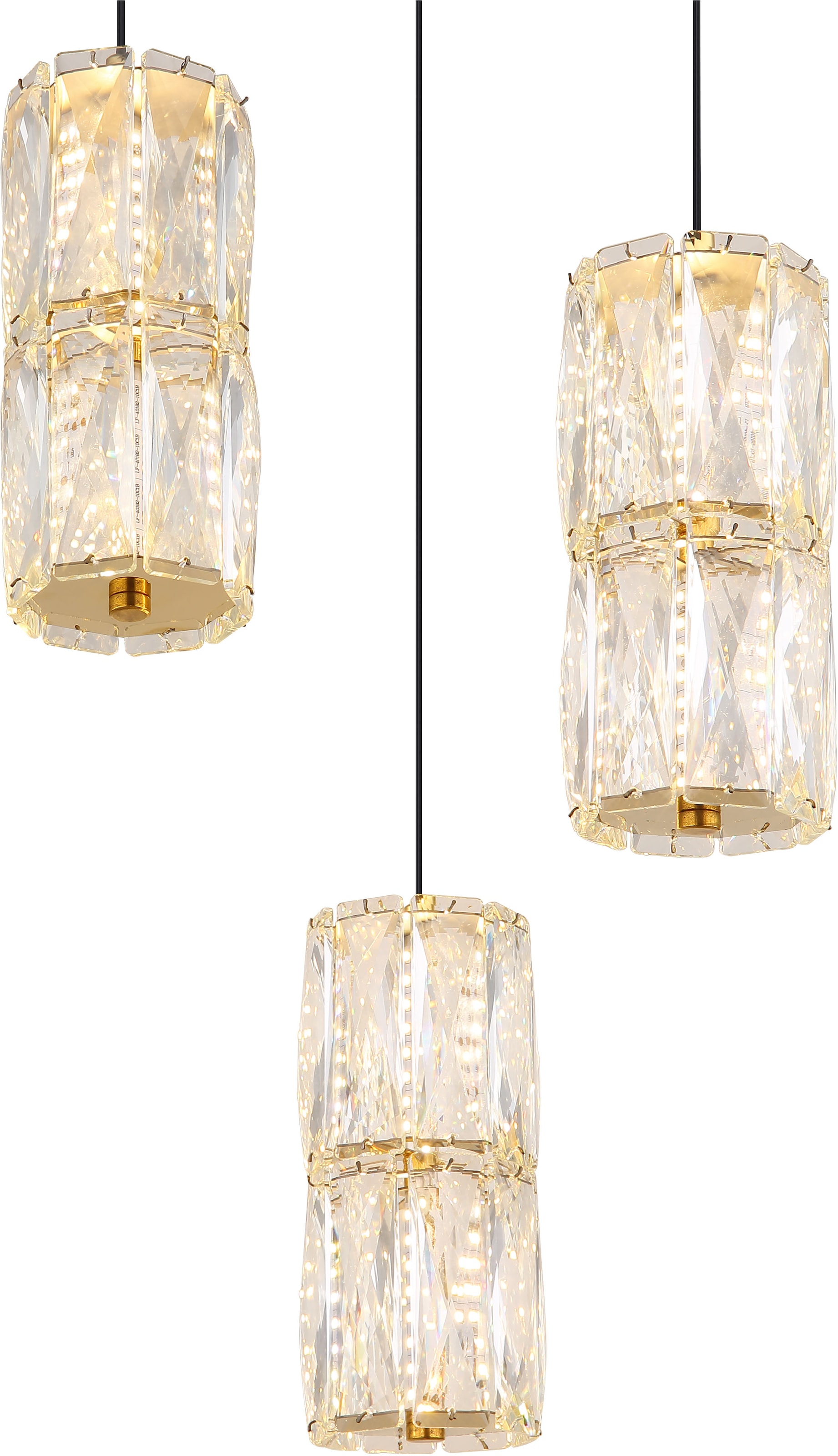 GLOBO LIGHTING LED Pendelleuchte »STEFANIE«, Leuchtmittel LED-Modul | LED fest integriert, Hängelampe/Hängeleuchte/Wohnzimmer/Esstisch/elegant