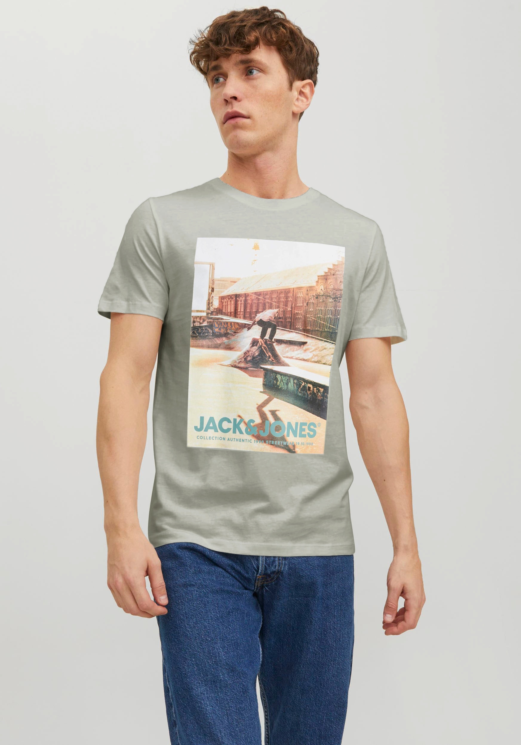 Jack & Jones Rundhalsshirt "JJGEM TEE SS CREW NECK"