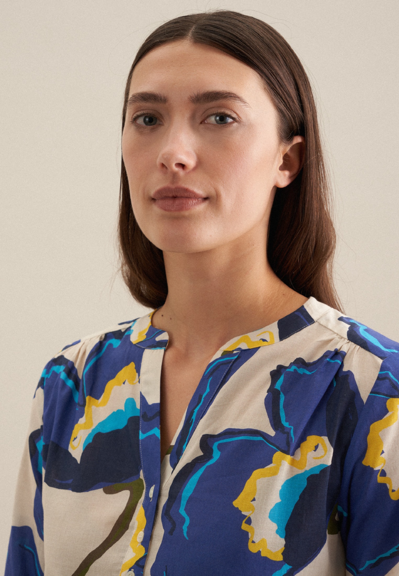 seidensticker Klassische Bluse »Schwarze Rose«, Tunika Floral