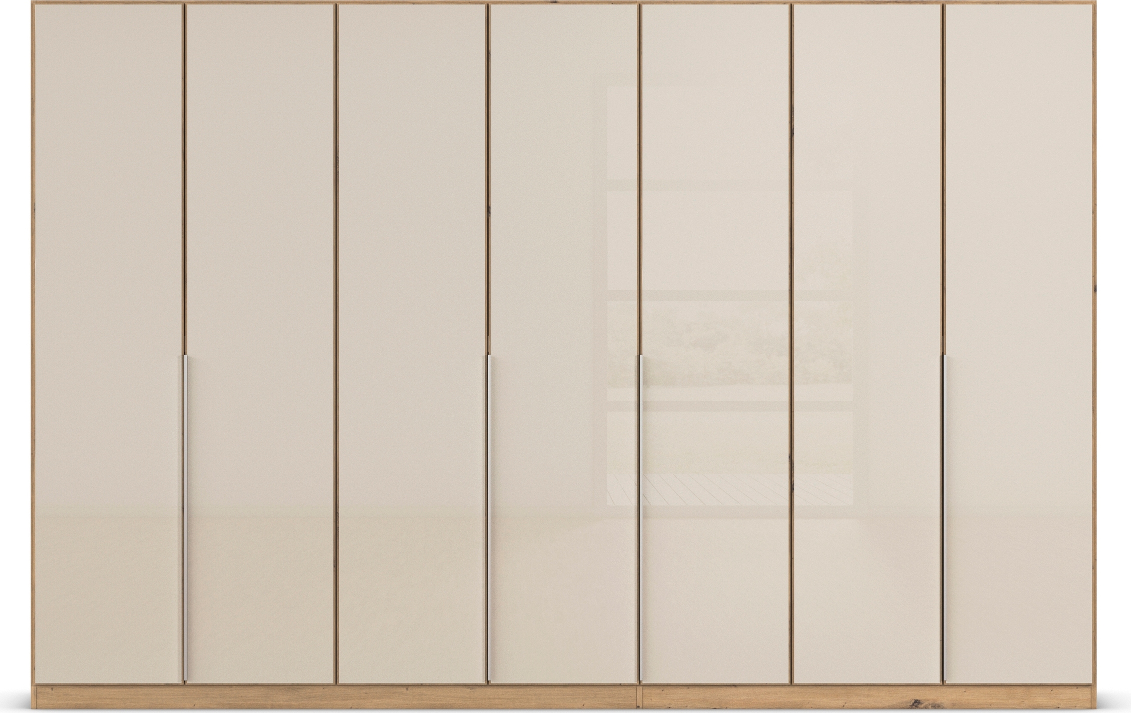 rauch Drehtürenschrank »Kleiderschrank Kleiderschränke Schrank Garderobe AGORDO mit Glasfront«, (in zwei Griff-Farben), durchdachte Innenausstattung, in 6 Breiten und 2 Höhen MADE IN GERMANY