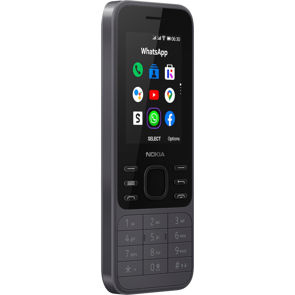 Nokia Handy »6300 4G Leo«, charcoal, 6 cm/2,4 Zoll, 4 GB Speicherplatz