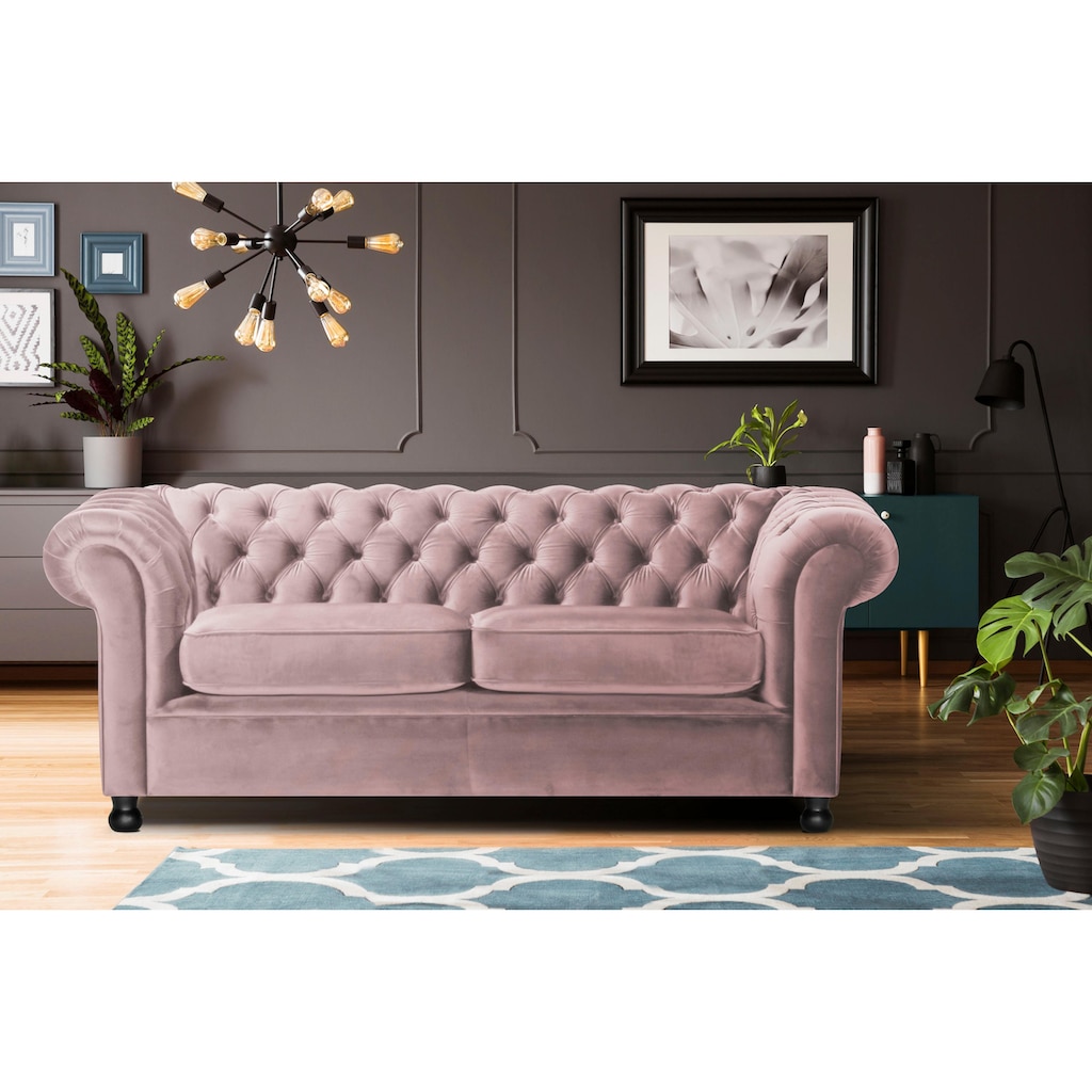 Home affaire Chesterfield-Sofa »Chesterfield Home 3-Sitzer B/T/H: 192/87/75 cn«