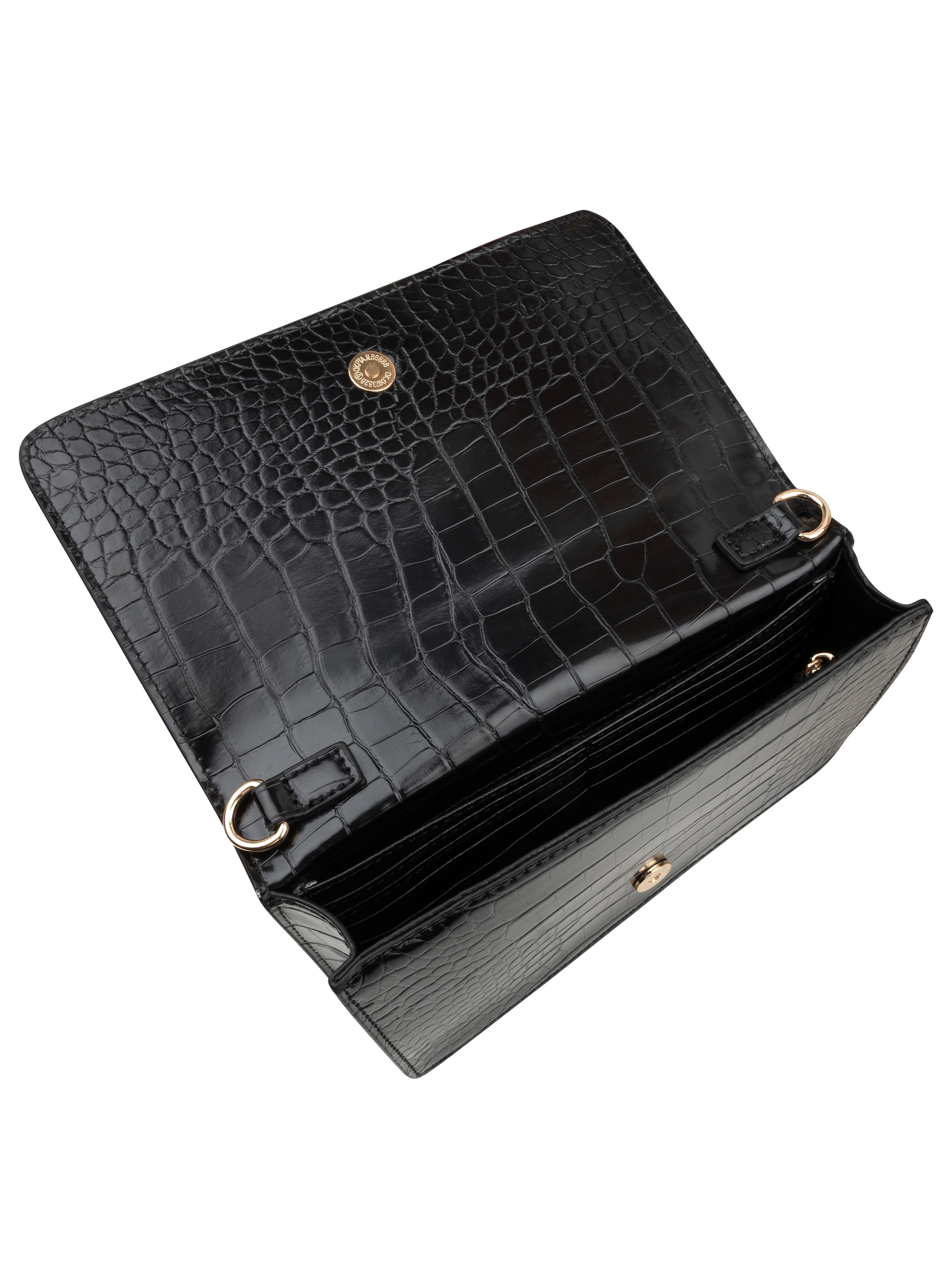 GABRIELLA G By Gabriella Gucci Geldbörse »QUEEN« Damen Geldbeutel, Portemonnaie mit Krokoprägung