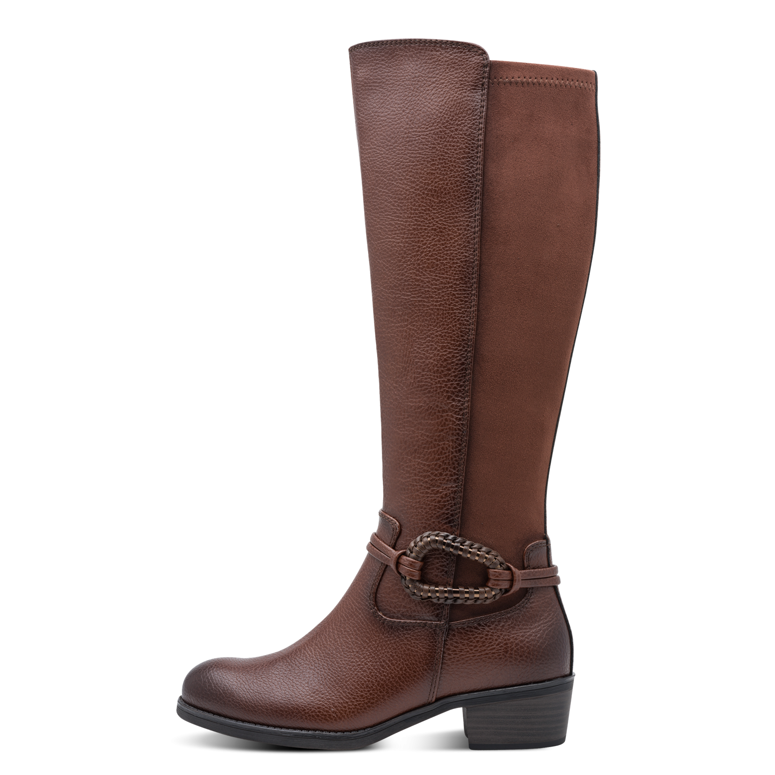 MARCO TOZZI Stiefel  Blockabsatz, Langschaftstiefel mit modischem Schmuckelement