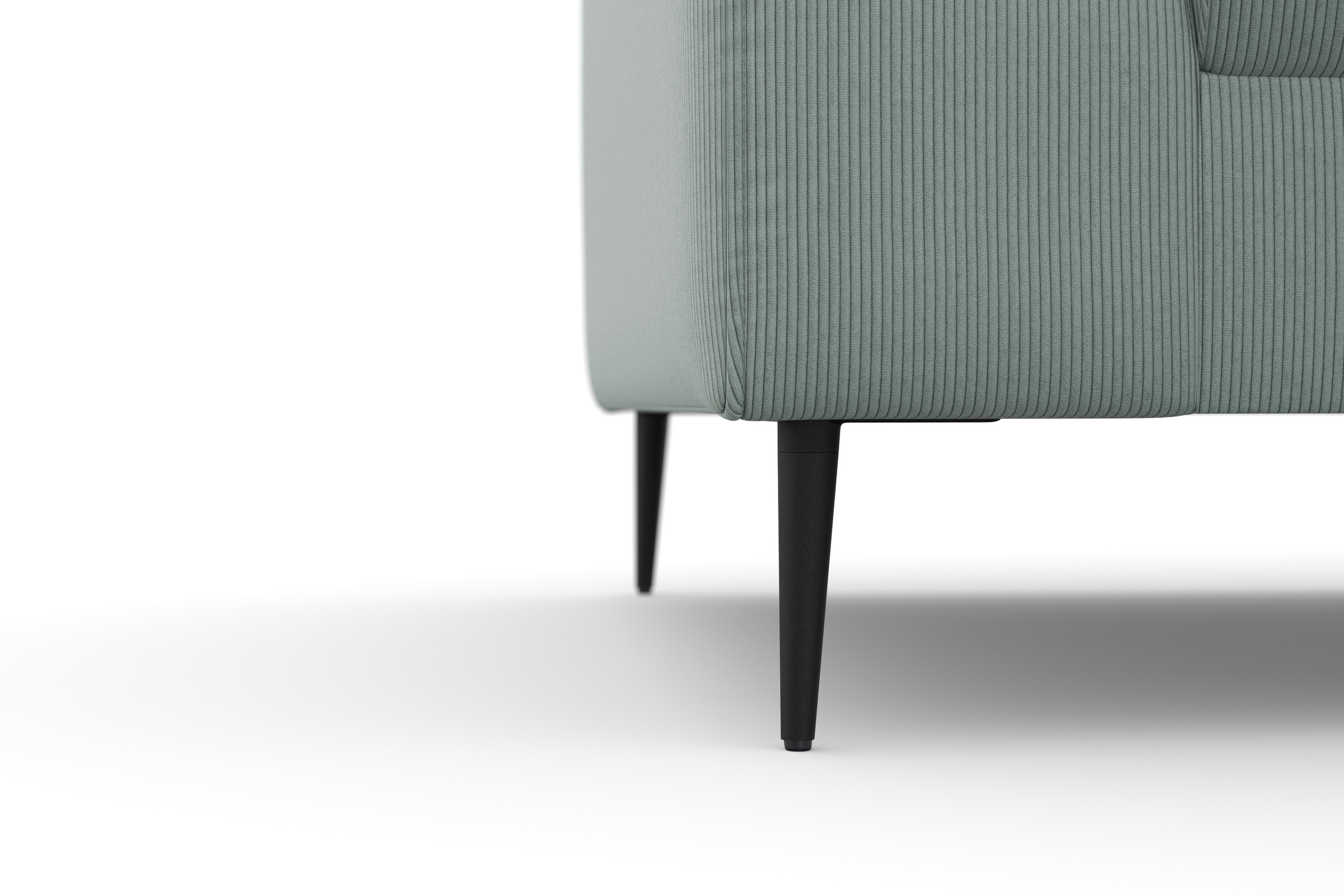 DOMO collection Ecksofa »Modica kompakt und elegant, Breite 244, L-Form«, moderne Optik mit extrabreiter Recamiere, auch in Cord