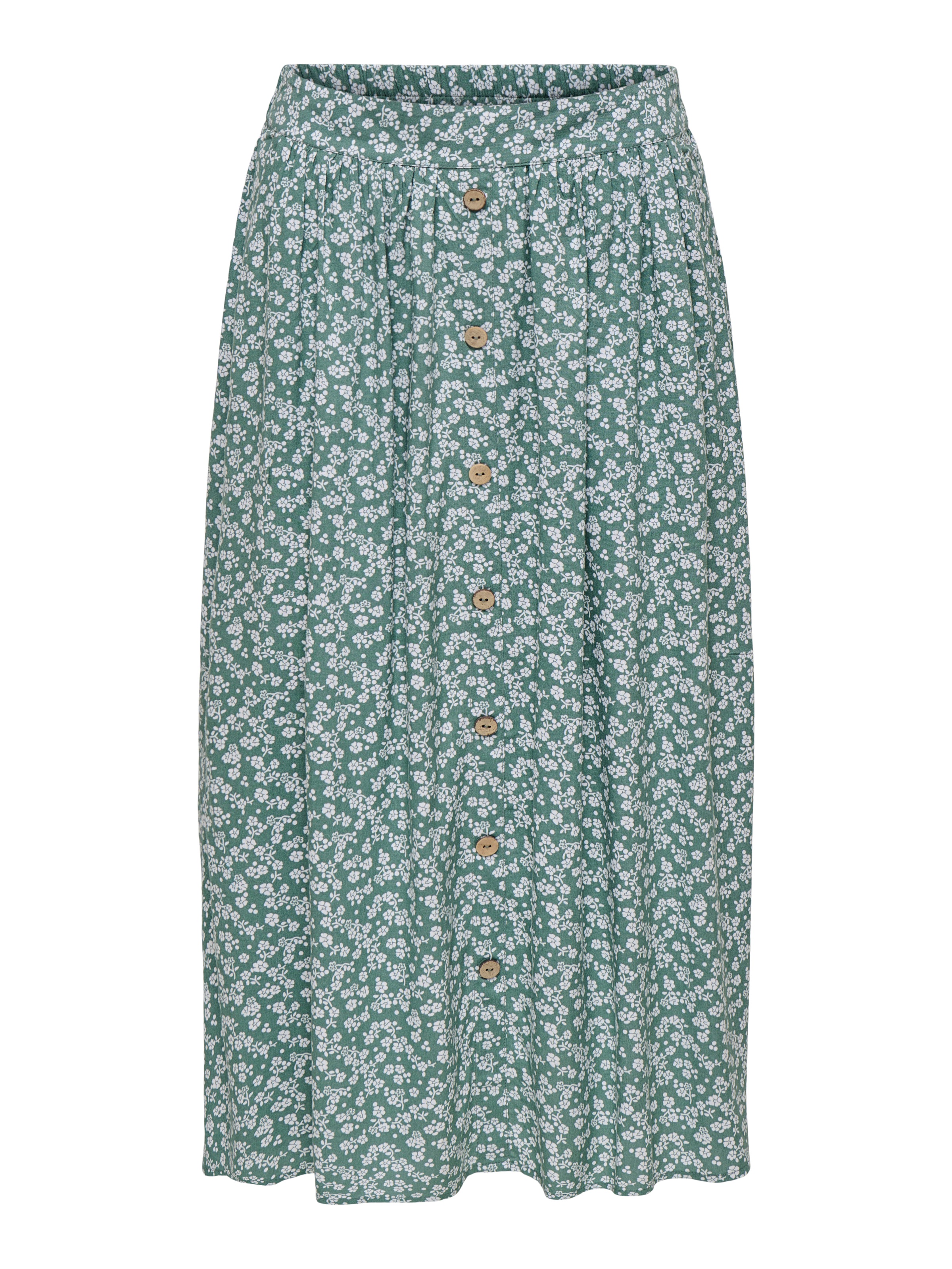 Only Sommerrock "Onlmilano Aop Life Long Skirt Wvn Noos" Viskose