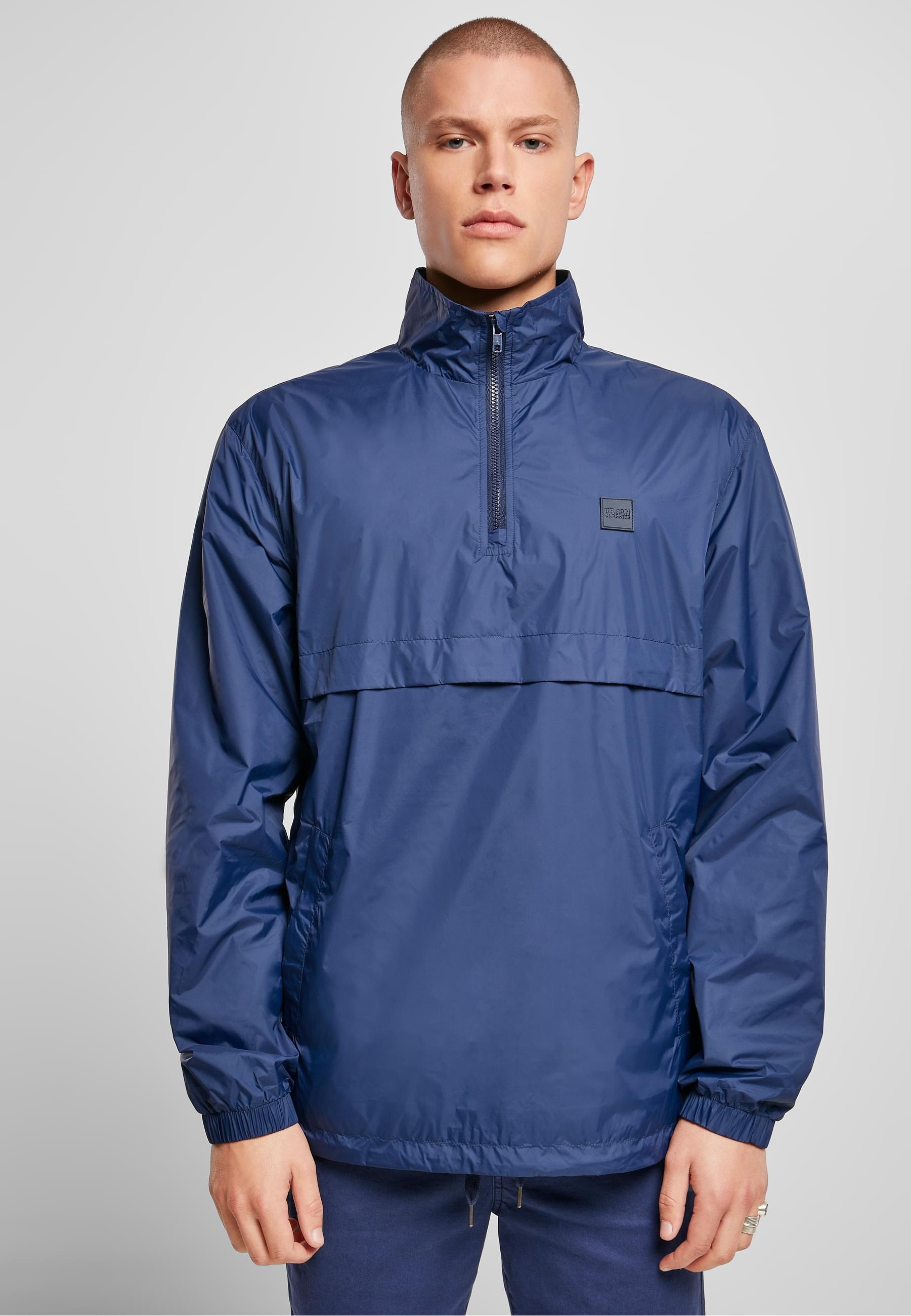 URBAN CLASSICS Allwetterjacke »Urban Classics Herren Stand Up Collar Pull Over Jacket«, (1 St.), ohne Kapuze