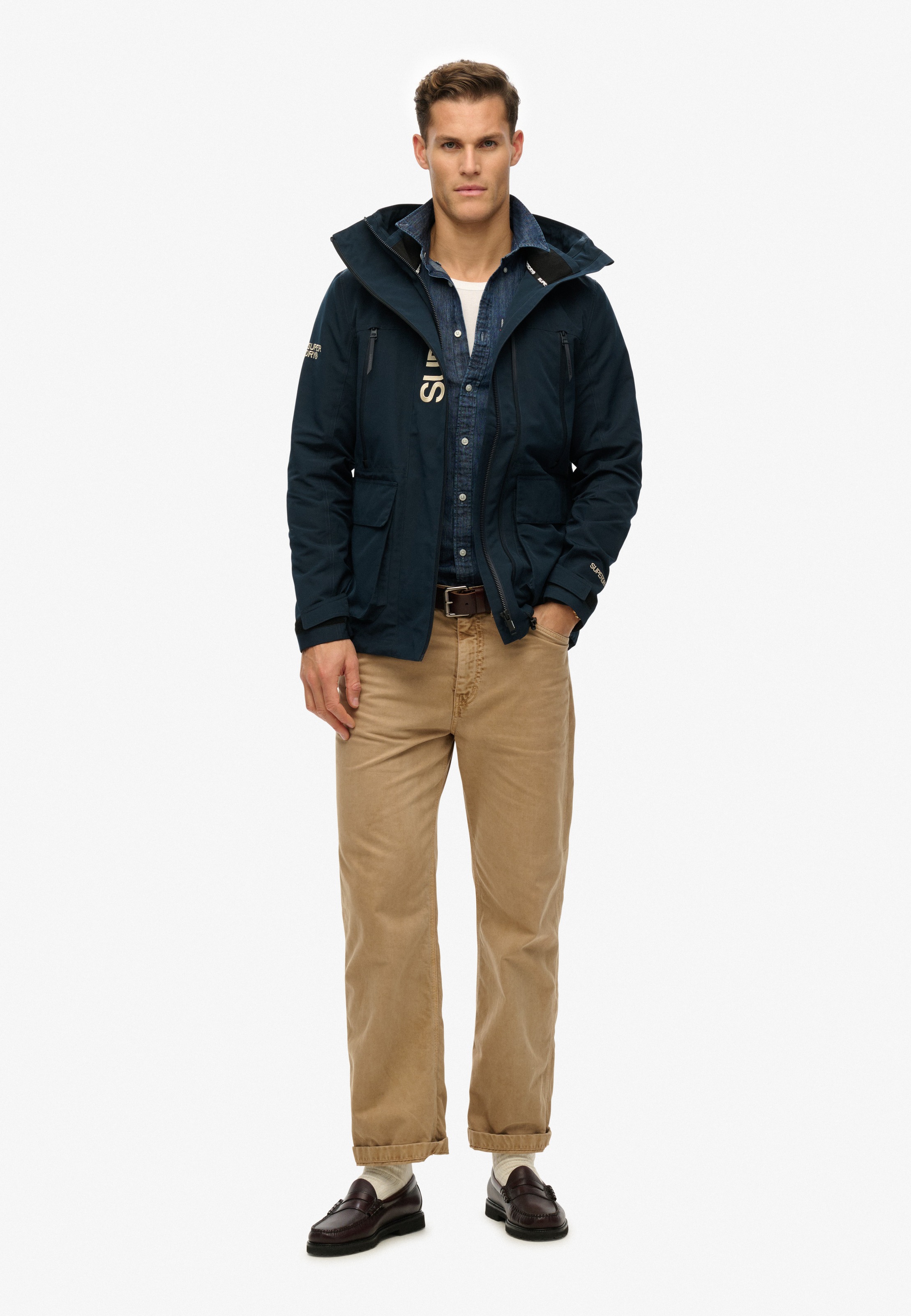 Superdry Outdoorjacke »HOOD ULTIMATE EMB WINDBREAKER«, ohne Kapuze