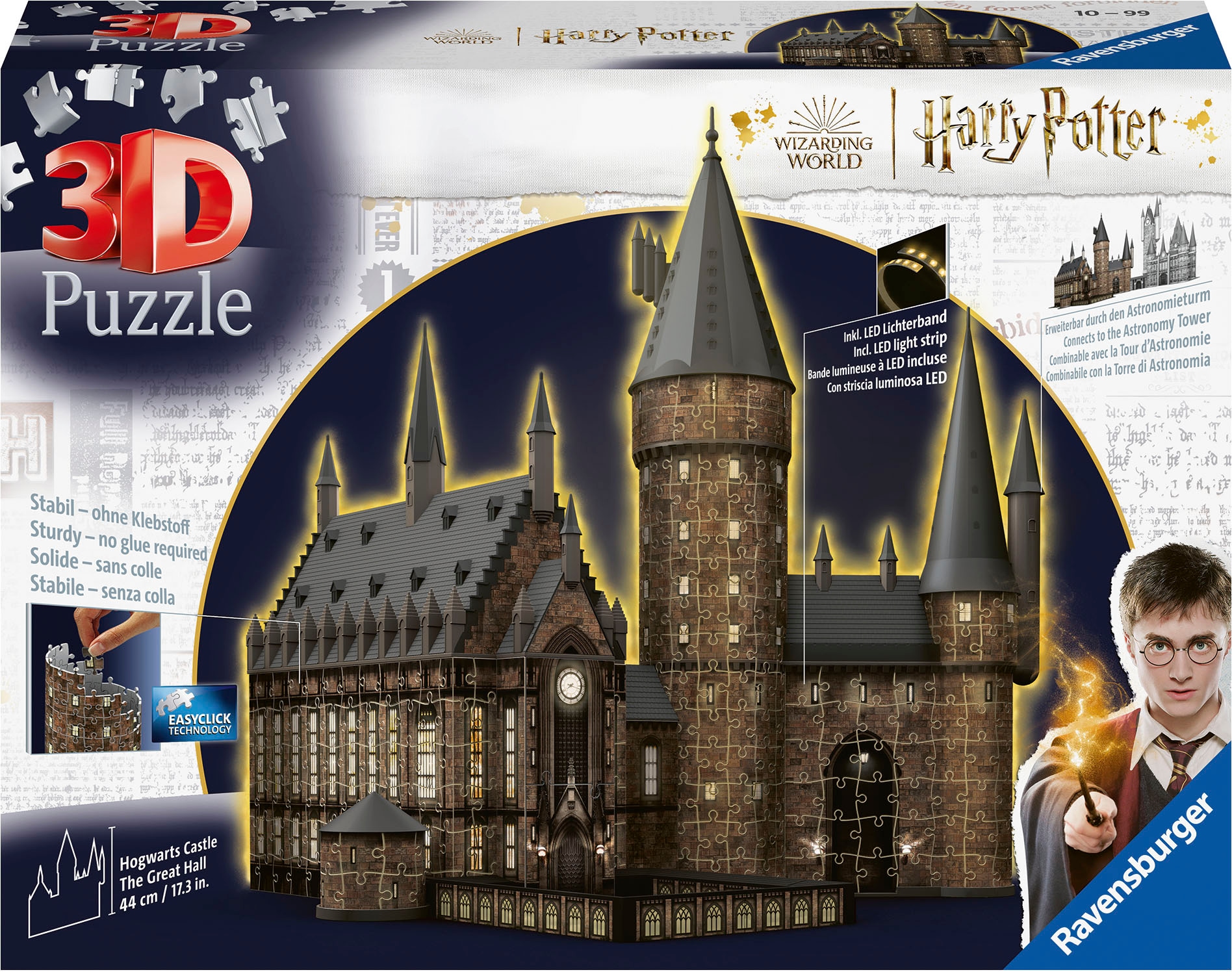 Ravensburger 3D-Puzzle »Hogwarts Schloss - Die Große Halle - Night Edition«, Made in Europe; FSC® - schützt Wald - weltweit
