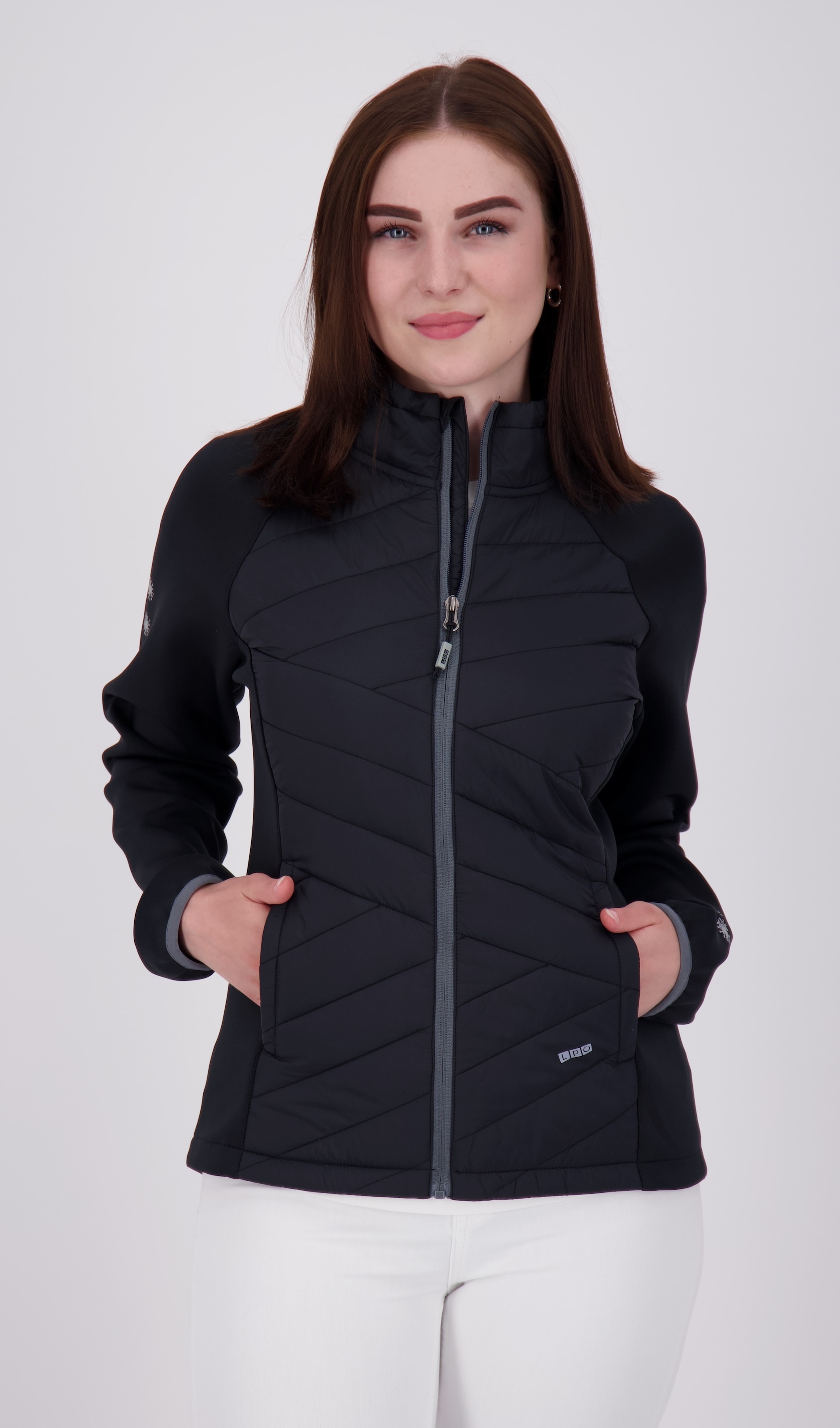 LPO Fleecejacke "EDINA V WOMEN", weiche Hybrid-Fleecejacke in traditioneller Optik